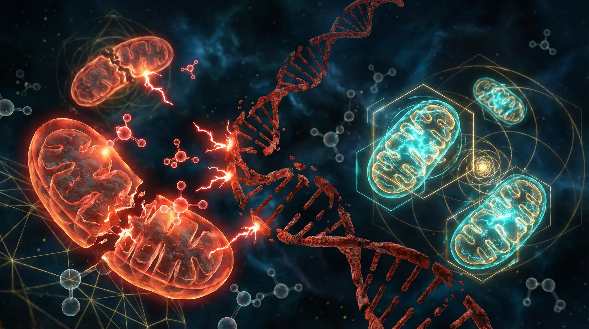 Oxidative stress vs healthy mitochondria