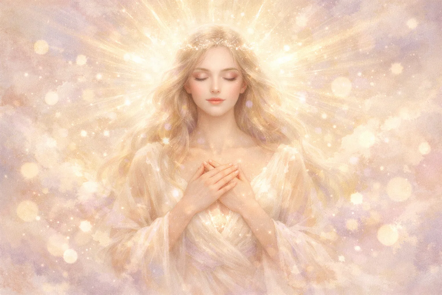 Goddess light embrace