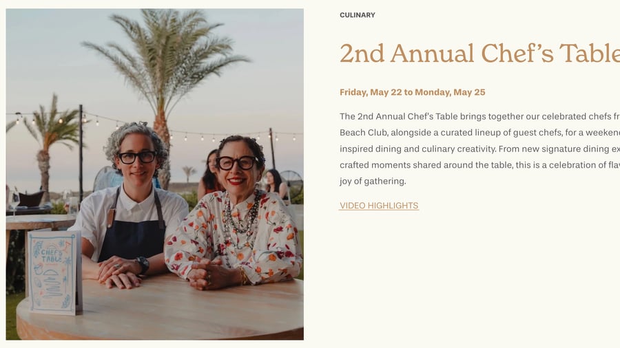 2nd Annual Chef's Table