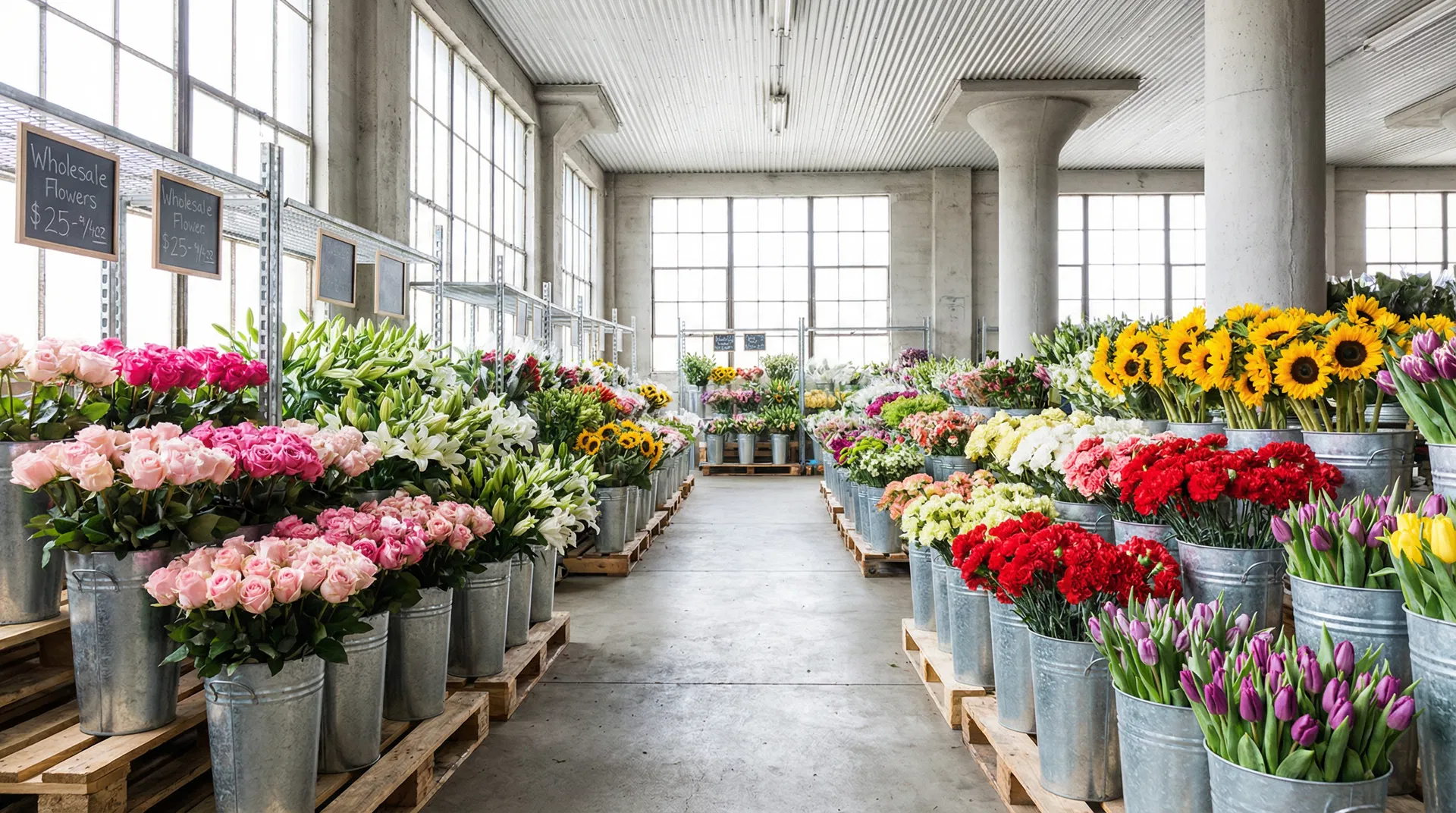 Wholesale flower market
