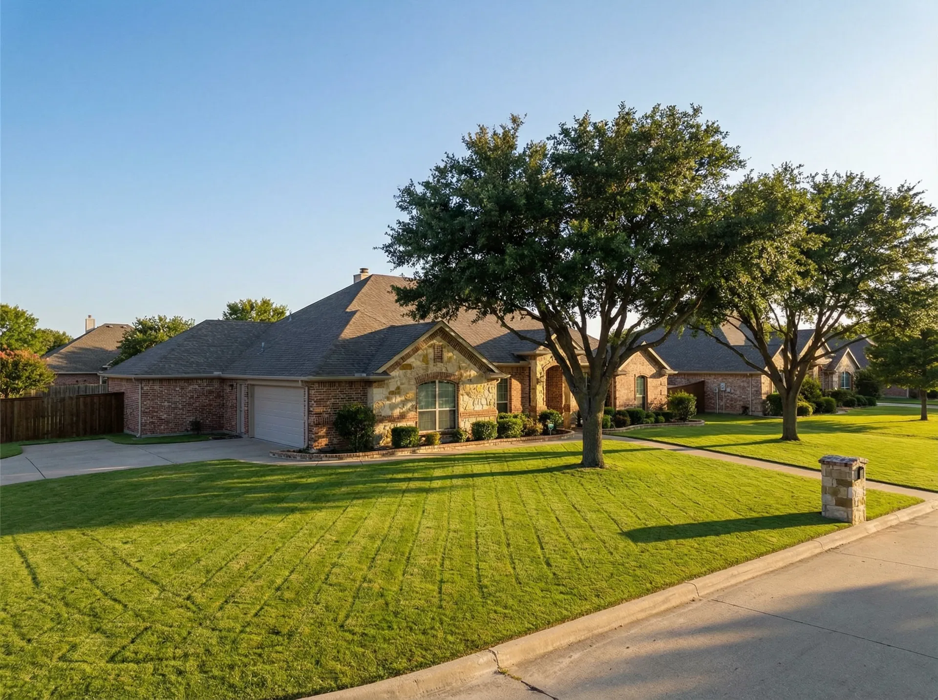 Lawn care work in Collin County 1