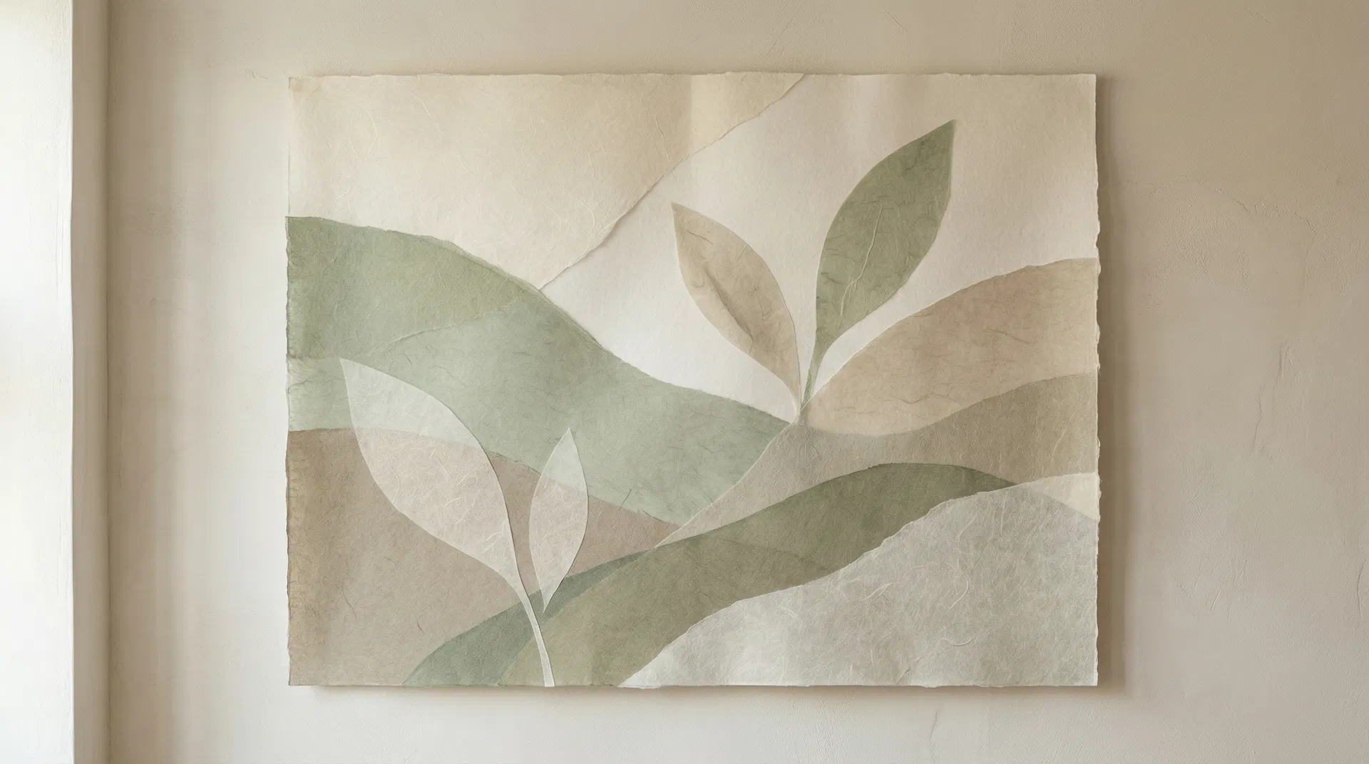 Calm, organic abstract composition