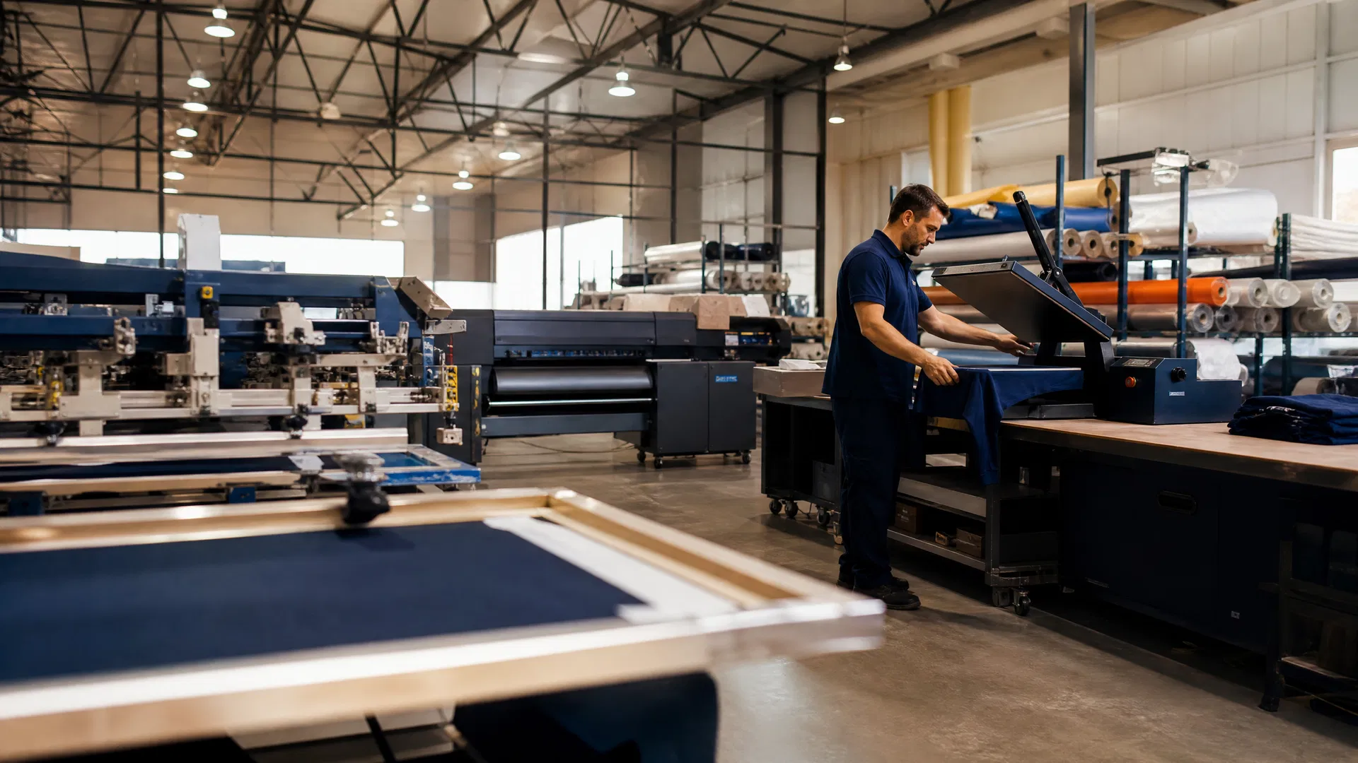 Produção industrial Tela