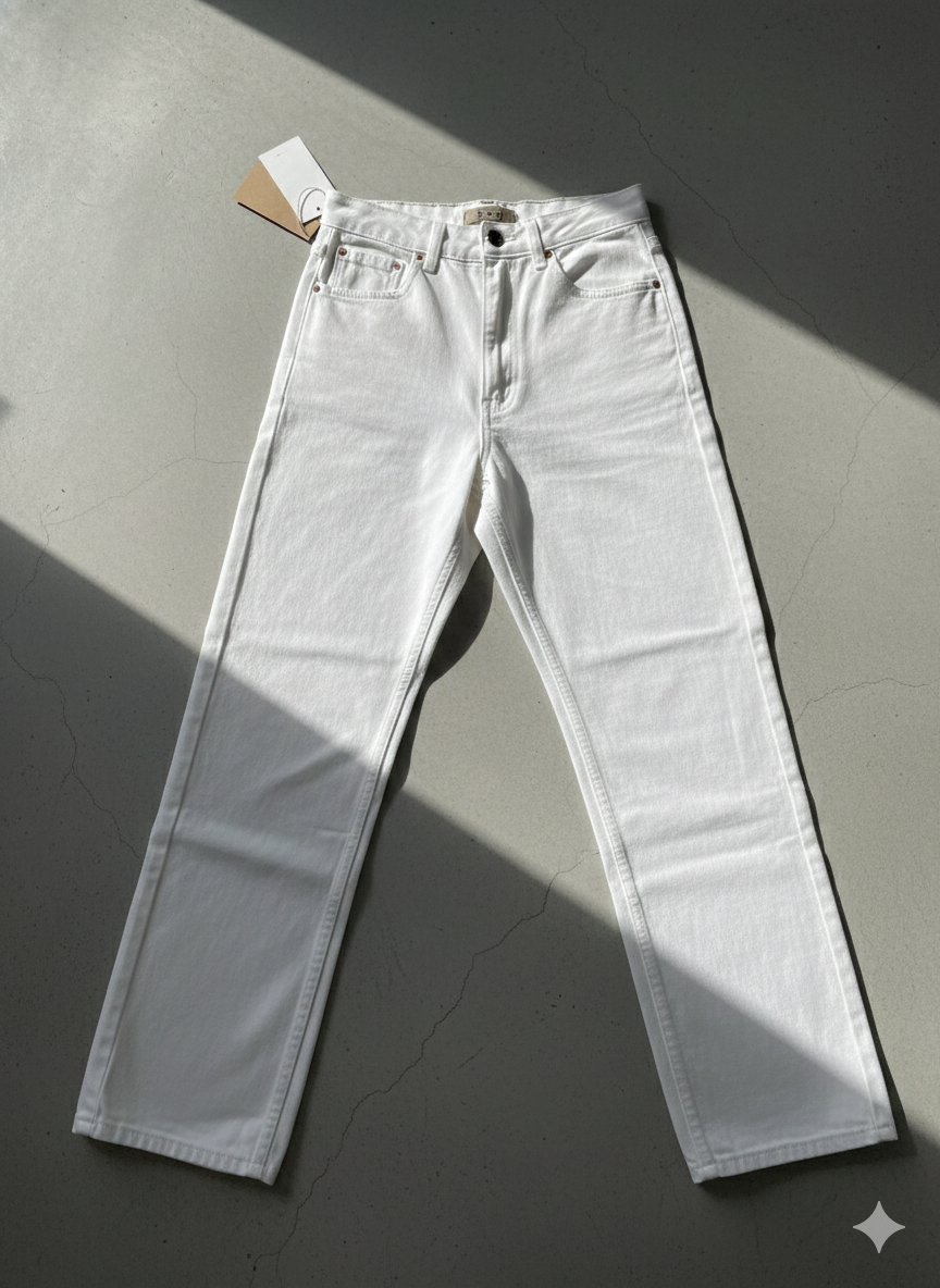 CONTINUE JEANS BAGGY FIT BAG/WH