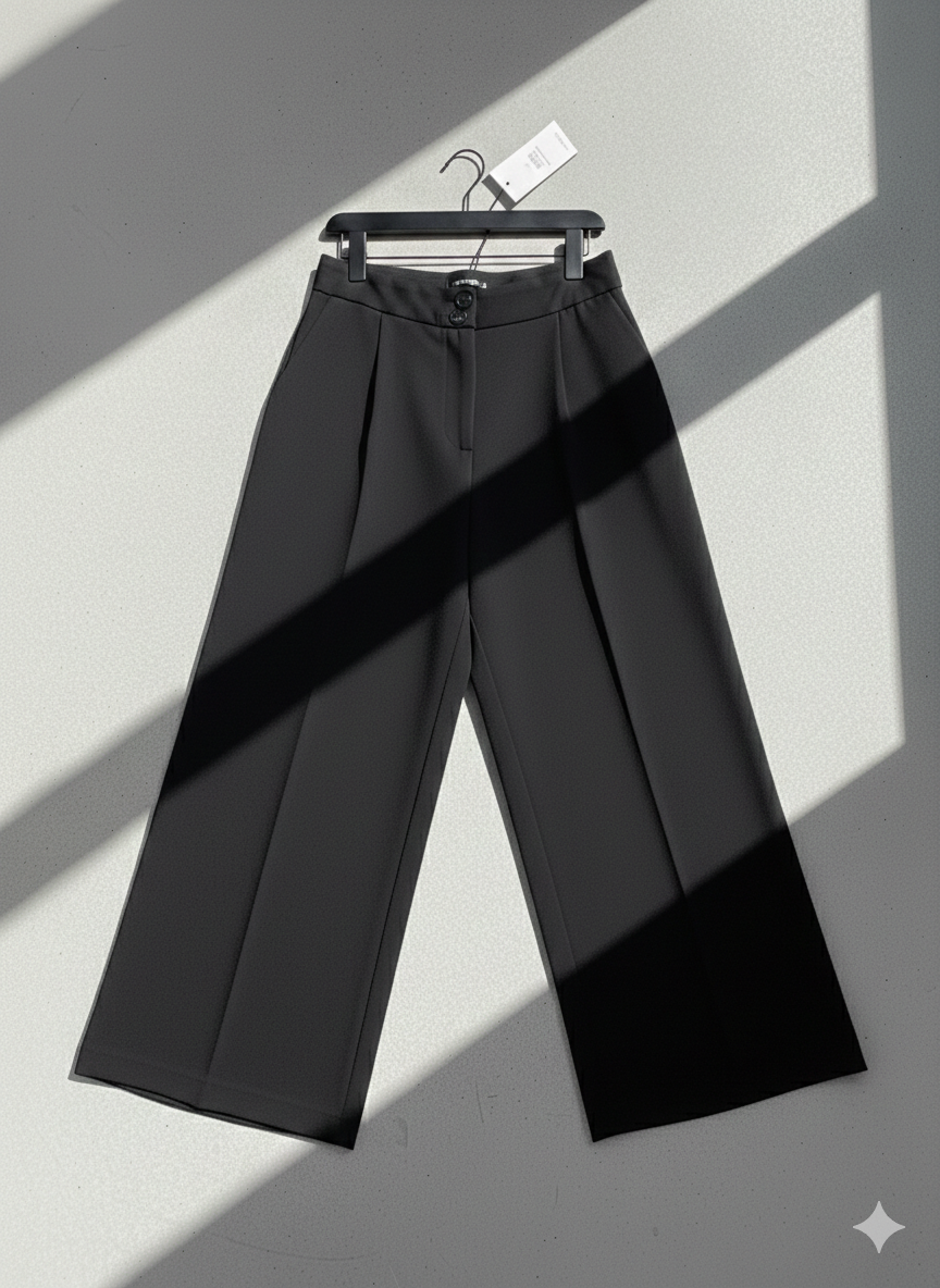 WMN'S PANTS WIDE LEG BLACK
