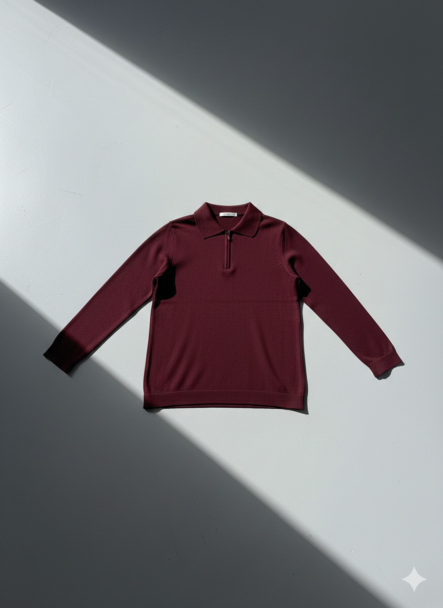 NGR OLD MONEY BLOUSE BURIGUNDY2535