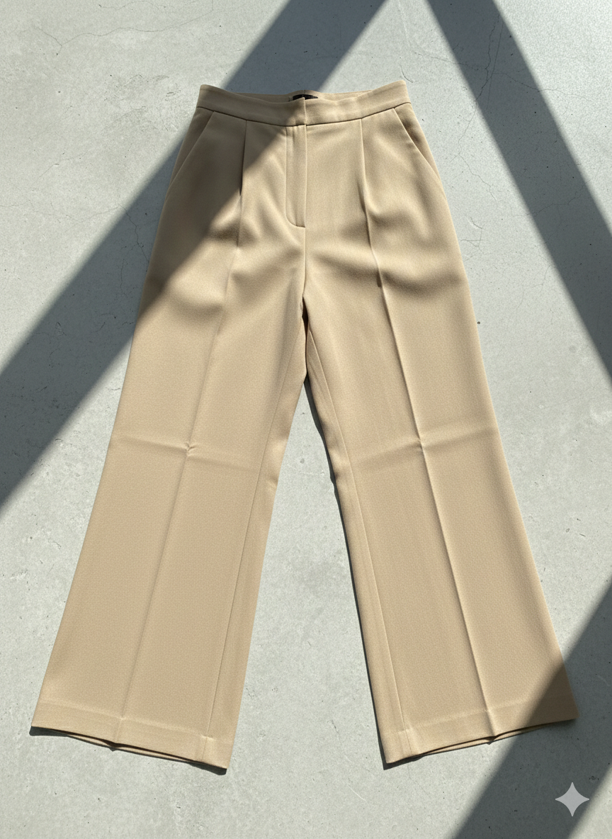 WMN'S WIDE LEG BEIGE 26021