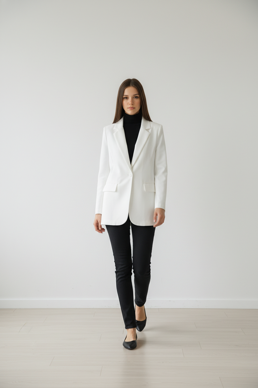 CIASSIC BIAZER WHITE 26020