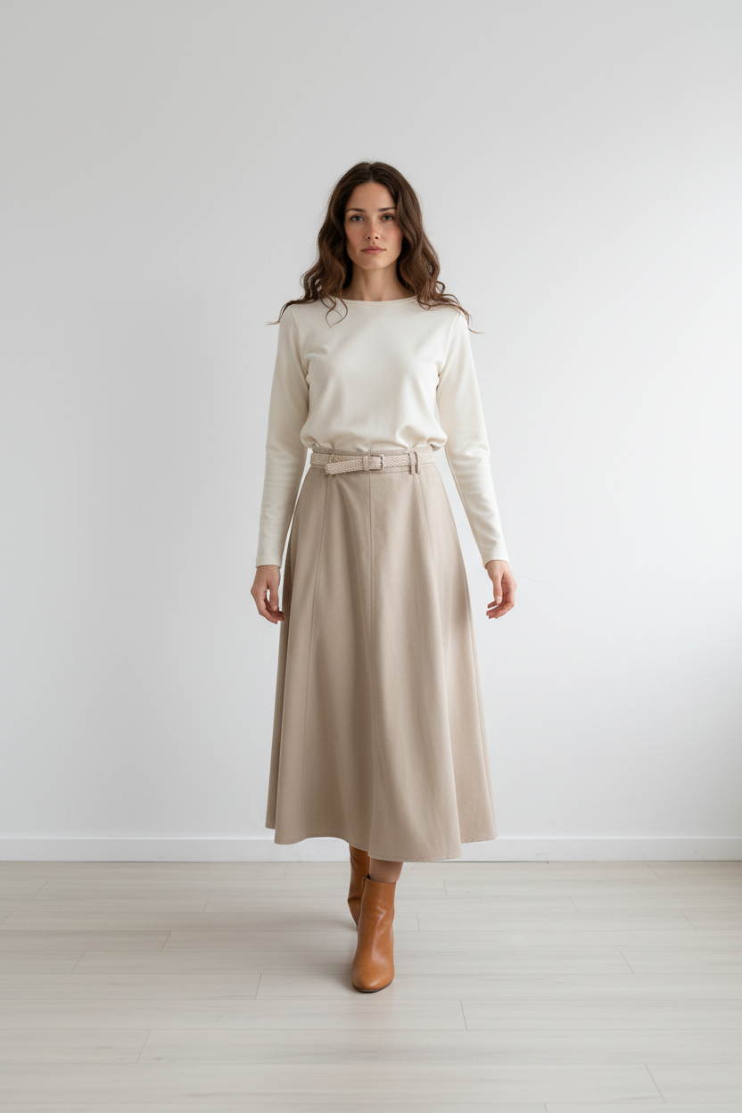 Iine maxi skirt BEGIE 26019