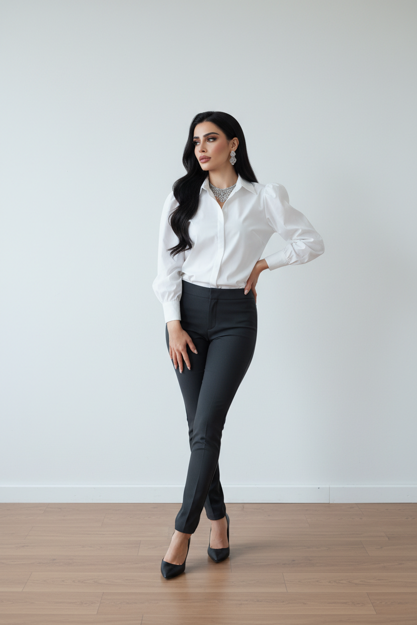 CIASSIC WHITE SHIRT 25102