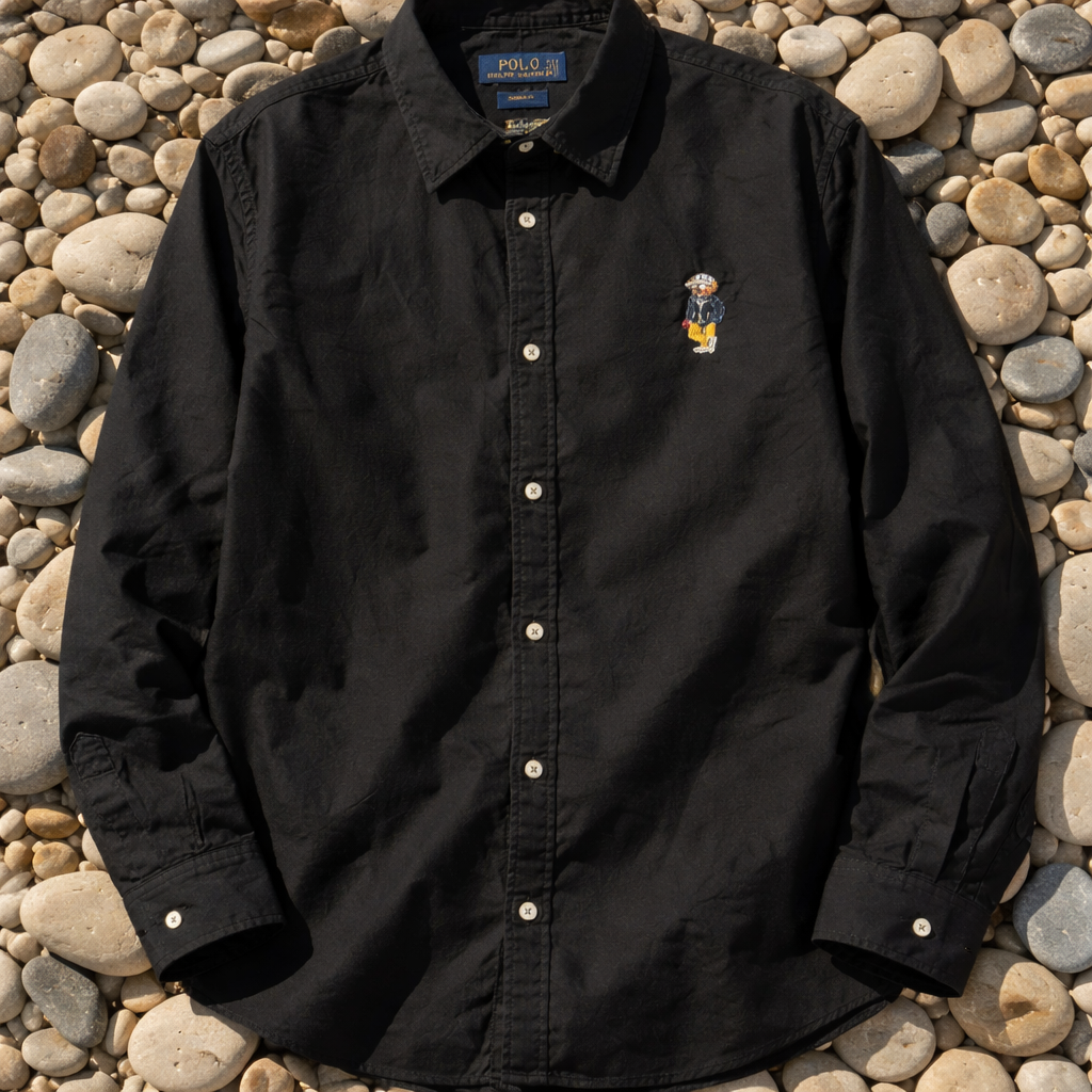 POLO SHIRT LONG SLEEVE BLACK 238317/1