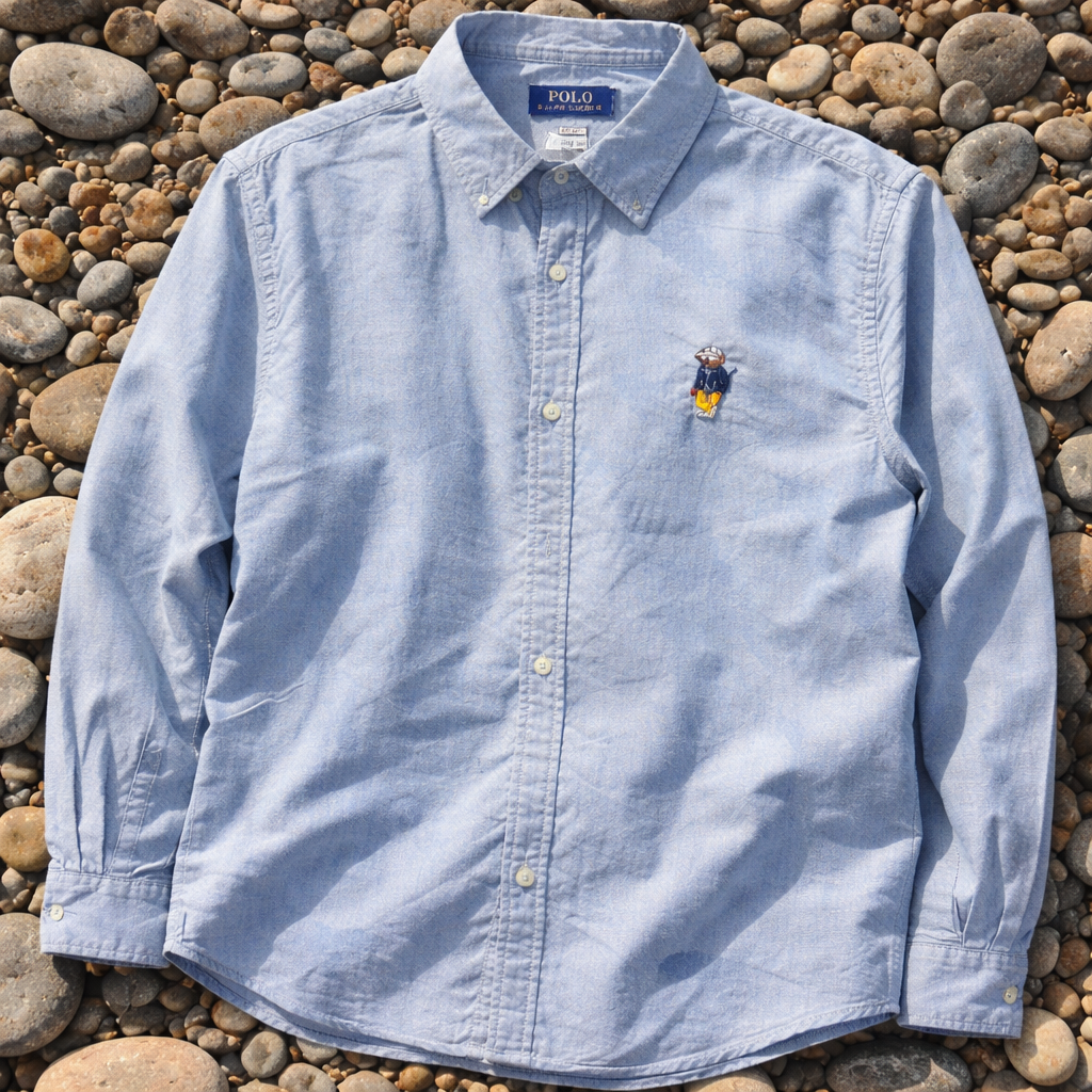 POLO SHIRT LONG SLEEVE BABY BIUE 238317/4