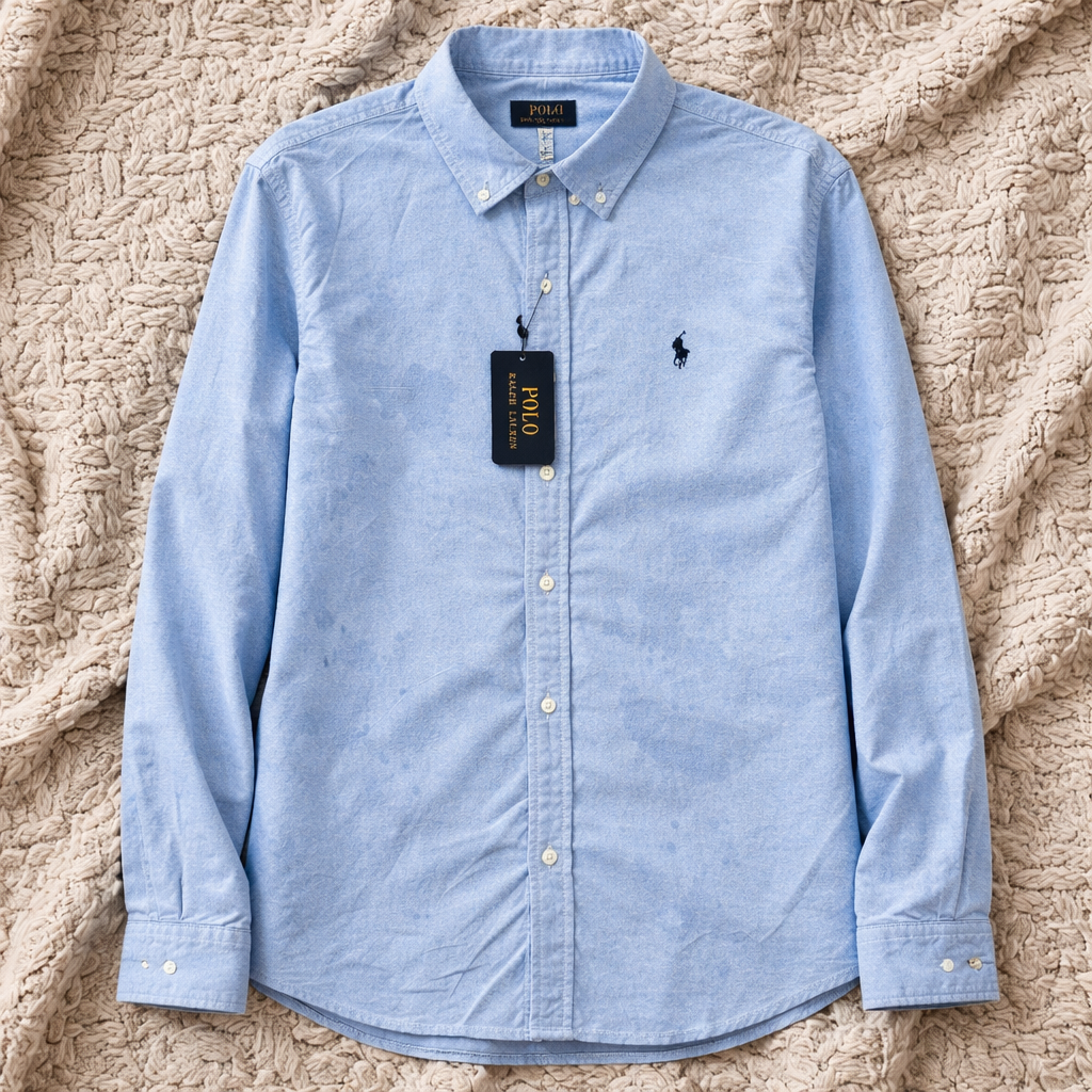 RALPH POLO SHIRT LONG SLEEVE BABY BIUE 204793/11