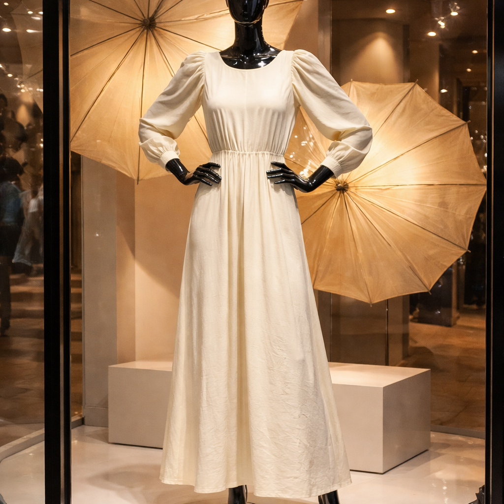 WMN’S LONG DRESS YEIIOW 26157