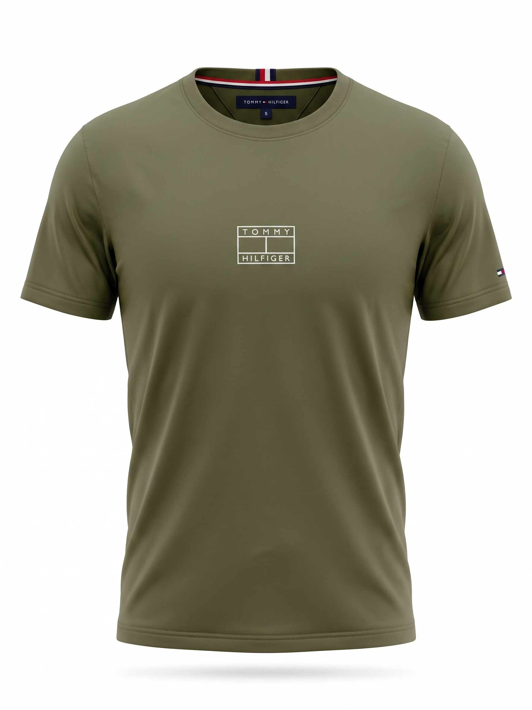 Tommy Hilfiger Minimal Logo T-Shirt – Olive Green