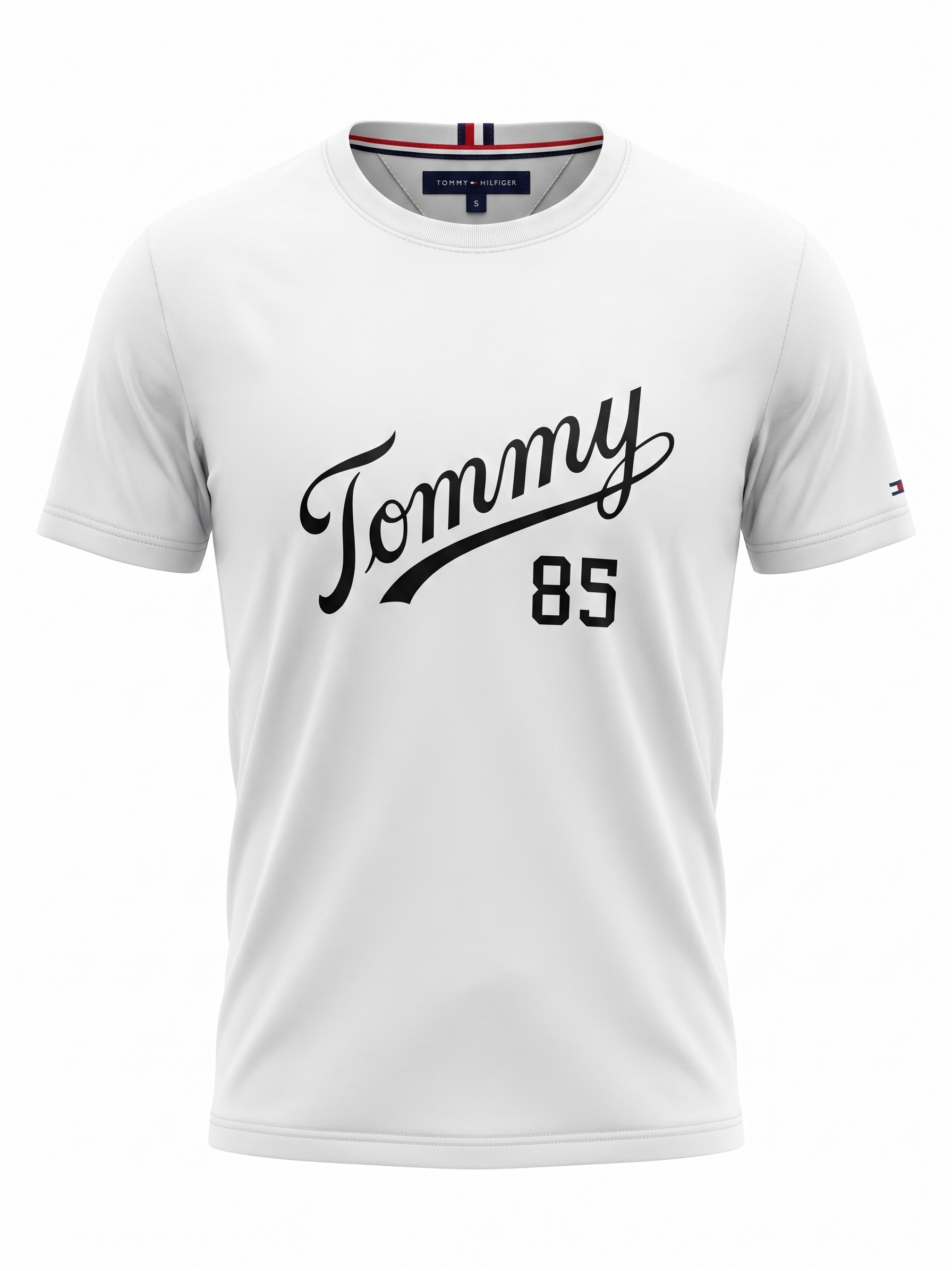 Tommy Hilfiger Script Logo T-Shirt – White