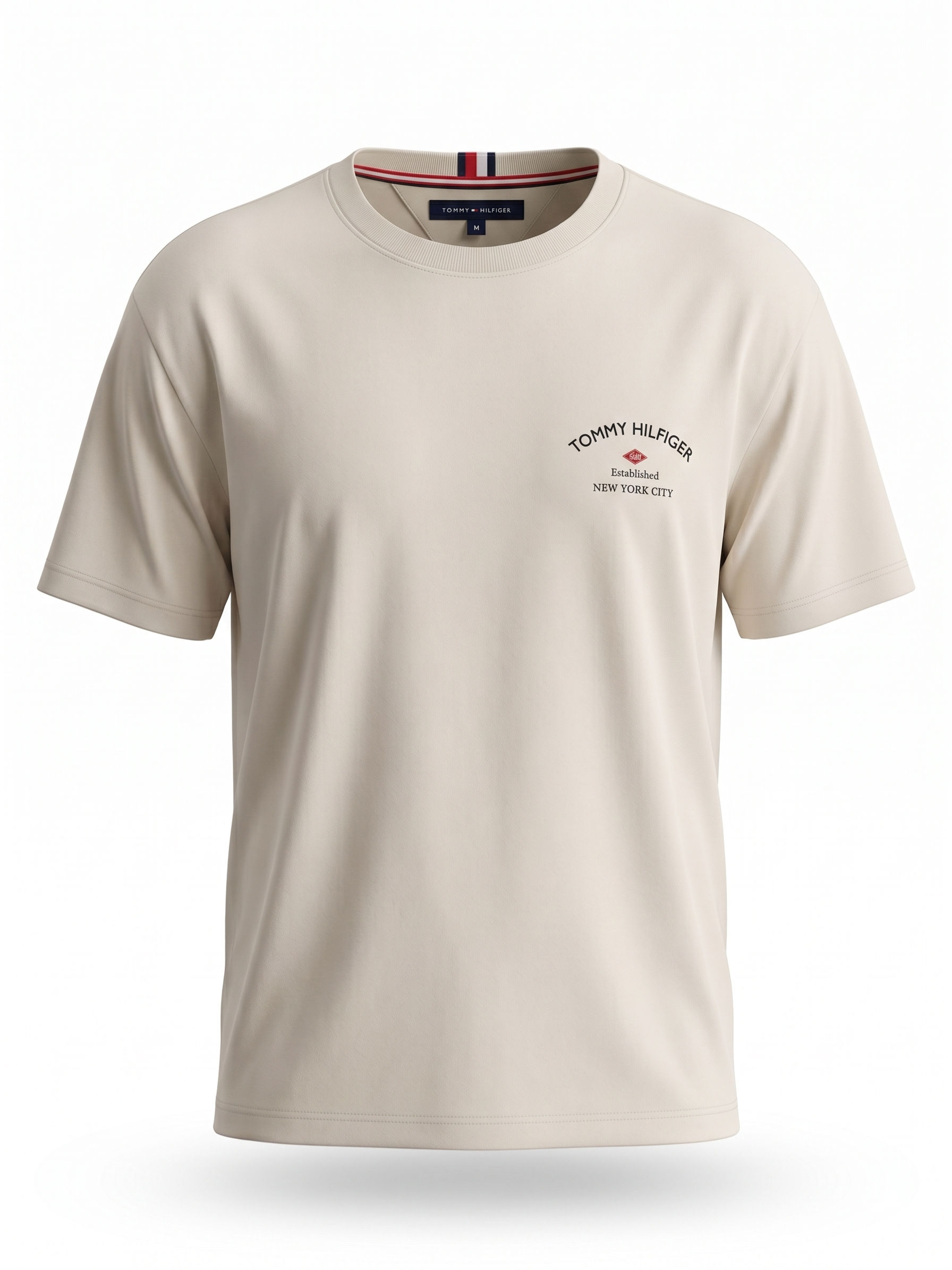 Tommy Hilfiger Minimal Logo T-Shirt – Beige