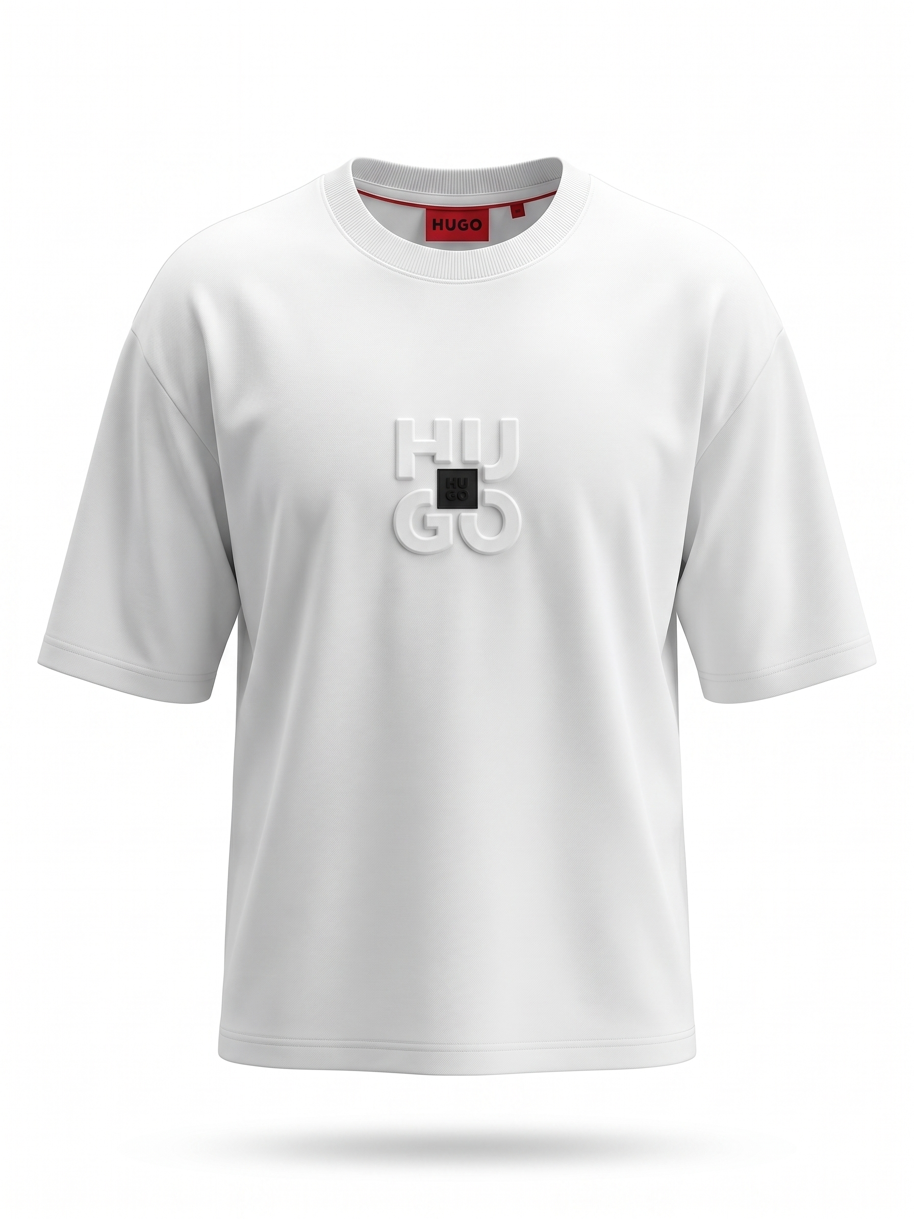 HUGO Embossed Logo T-Shirt – White