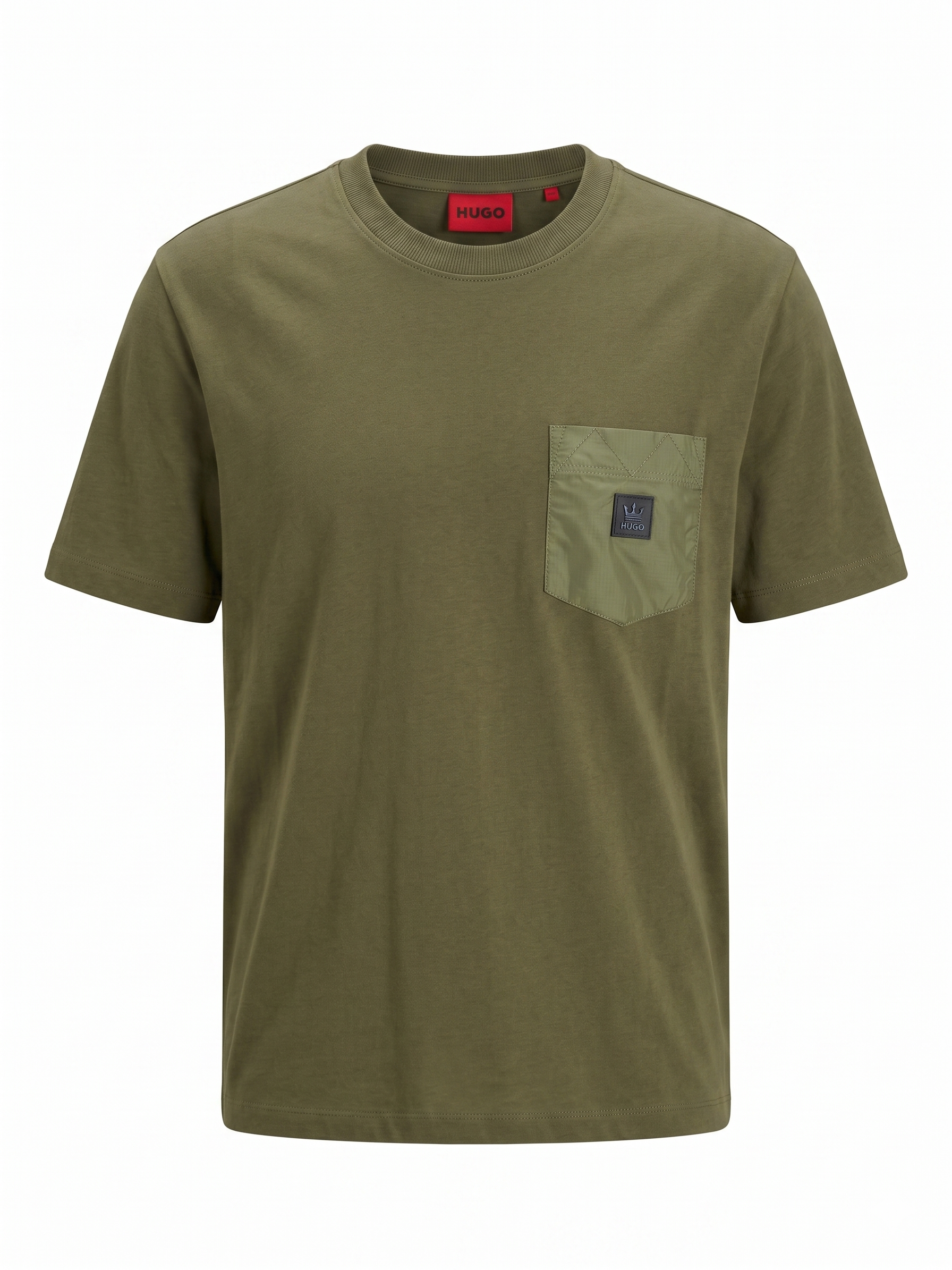 HUGO Pocket Detail T-Shirt – Olive Green