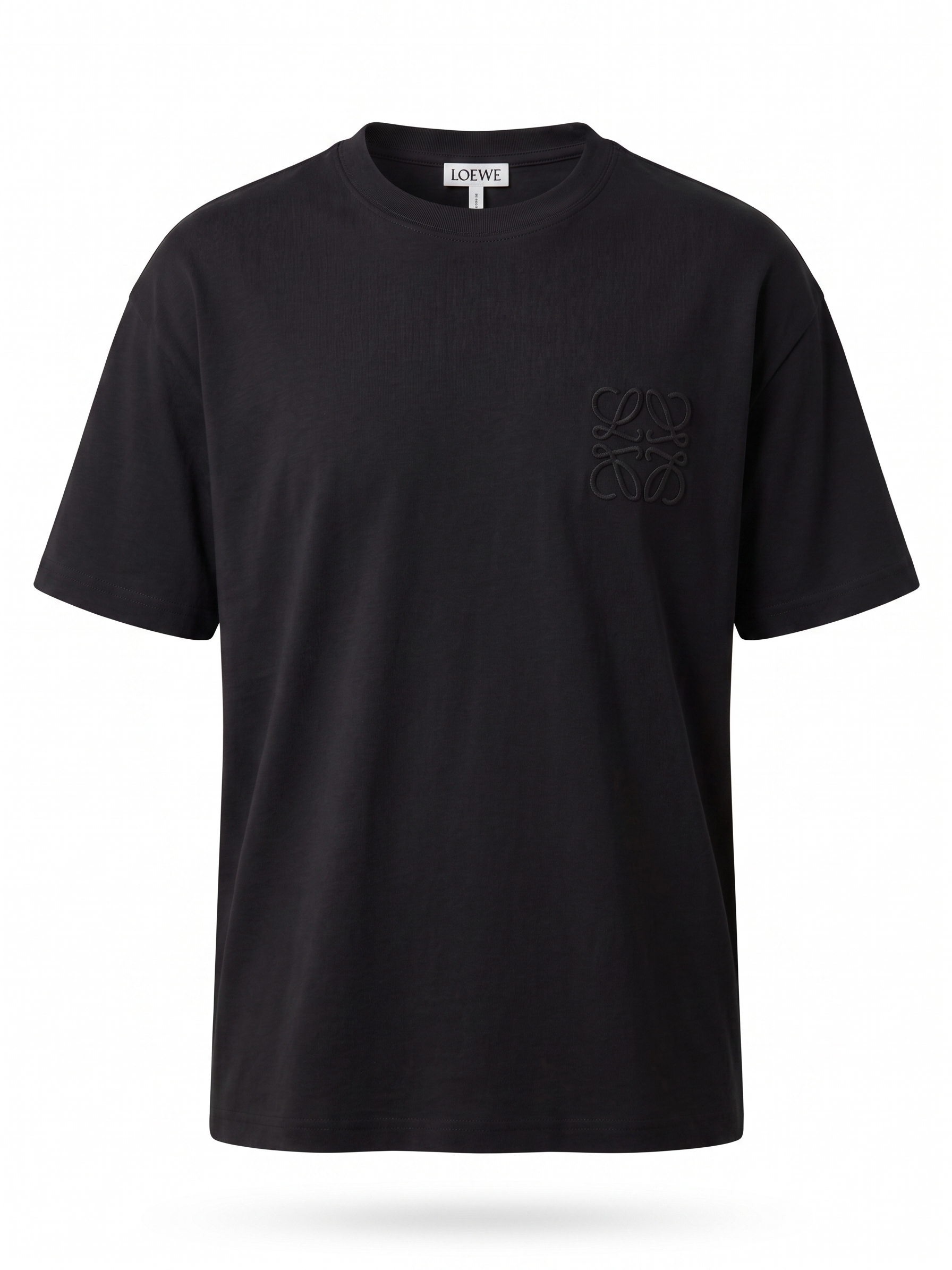LOEWE Anagram Embroidered T-Shirt – Black