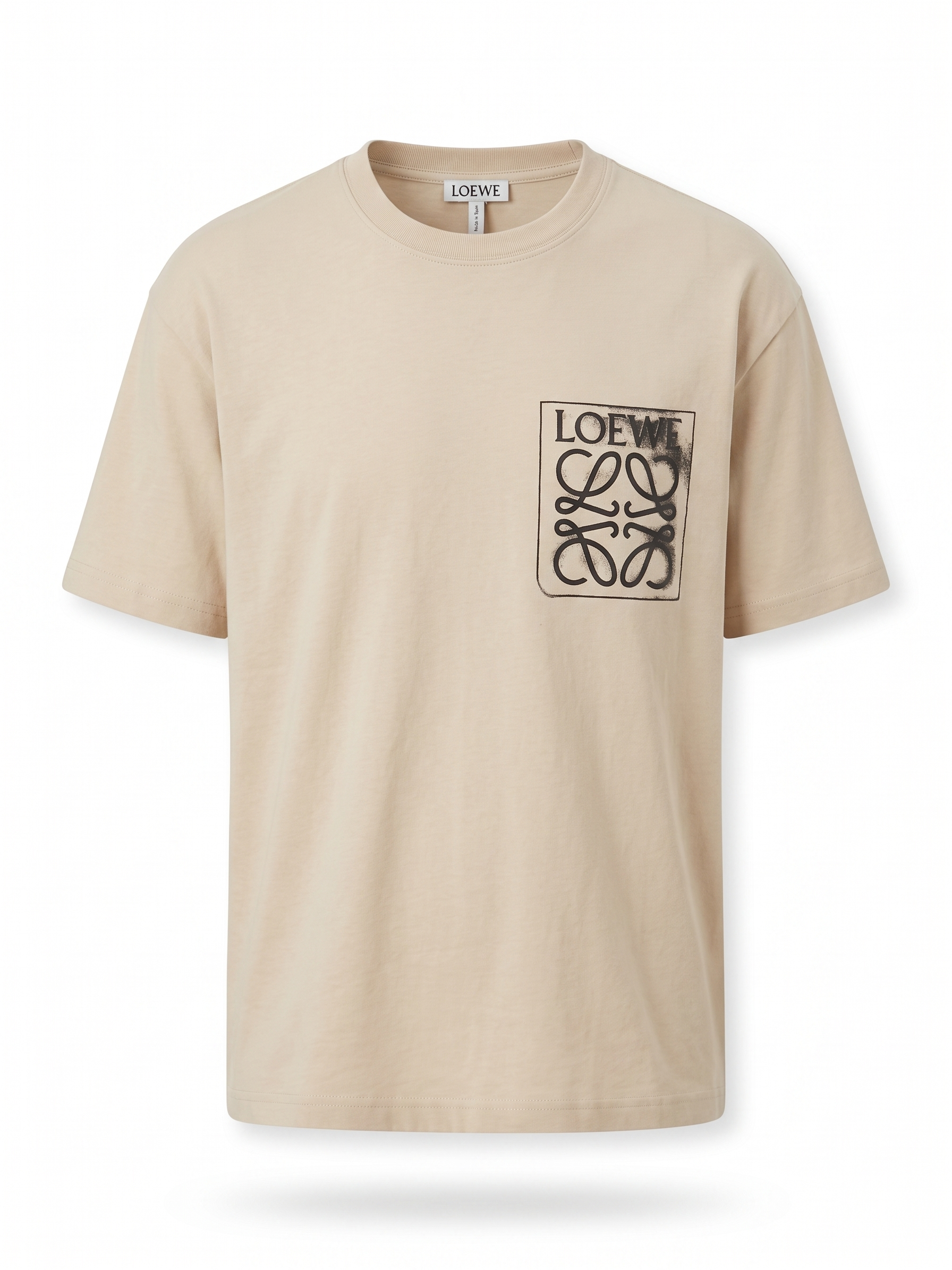 LOEWE Logo Graphic T-Shirt – Beige