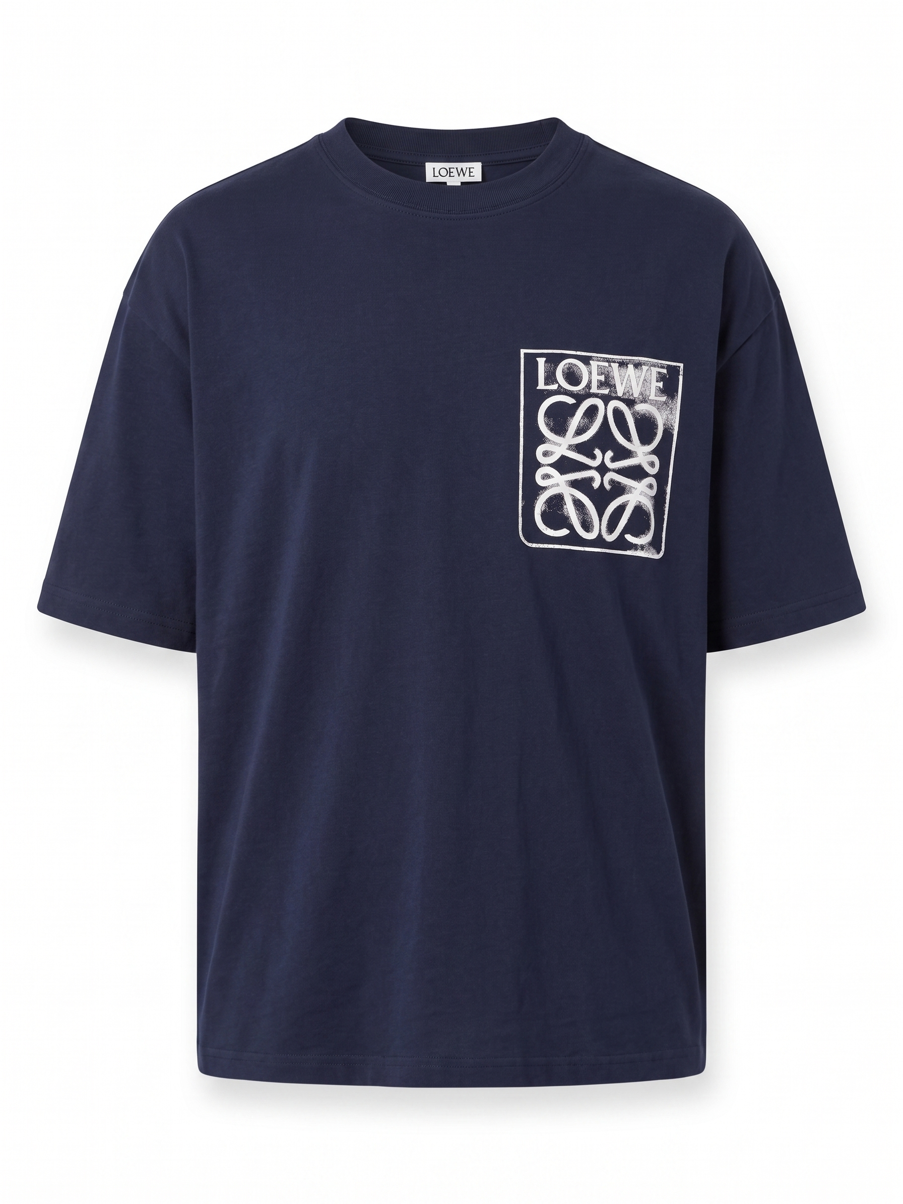 LOEWE Logo Graphic T-Shirt – Navy Blue