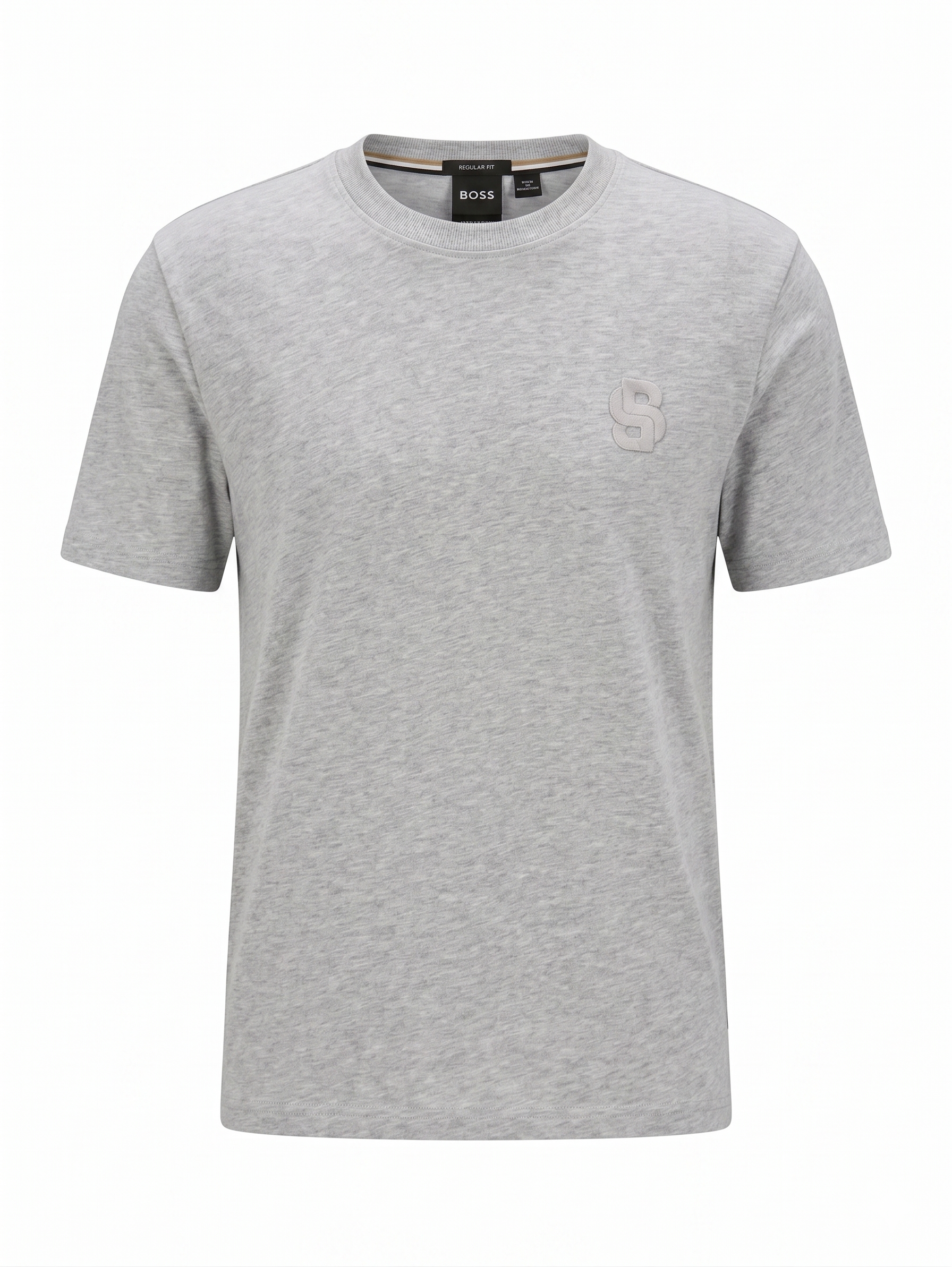 BOSS Minimal Logo T-Shirt – Grey Marl