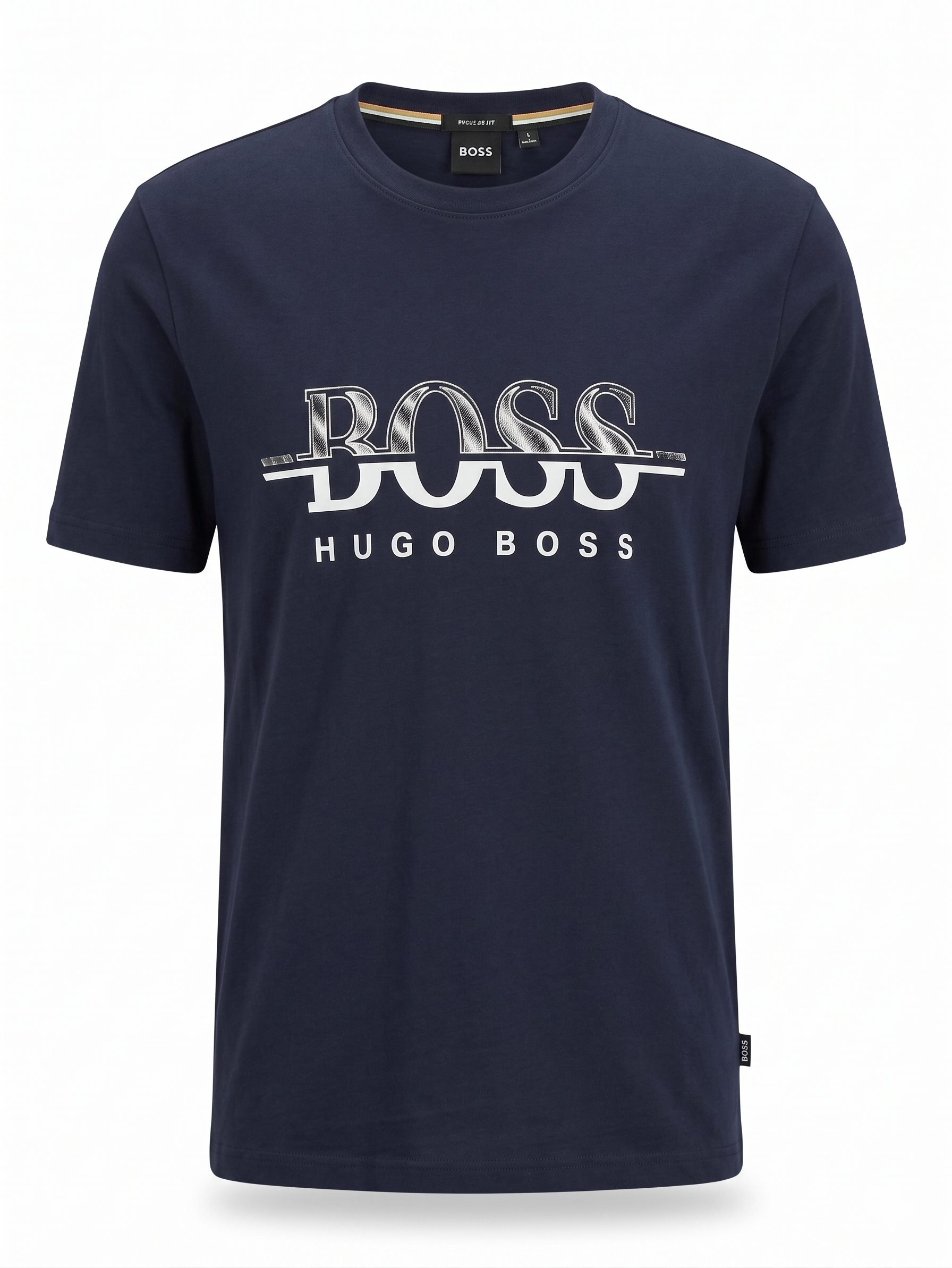 BOSS Statement Logo T-Shirt – Navy