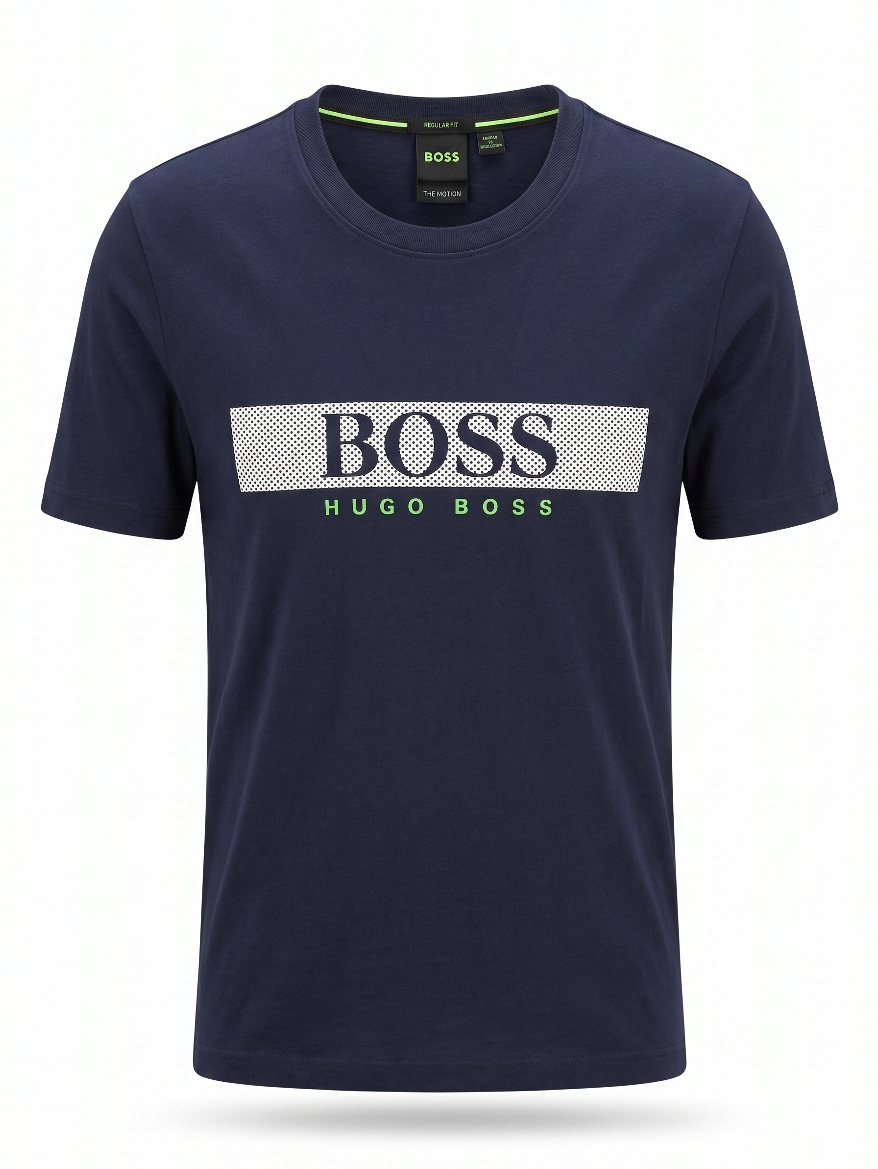 BOSS Logo Panel T-Shirt – Navy