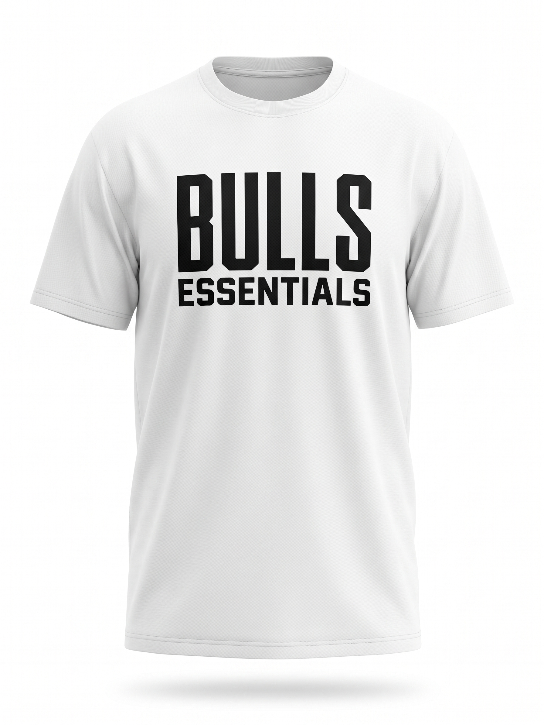 ESSENTIALS “BULLS” Graphic T-Shirt – White