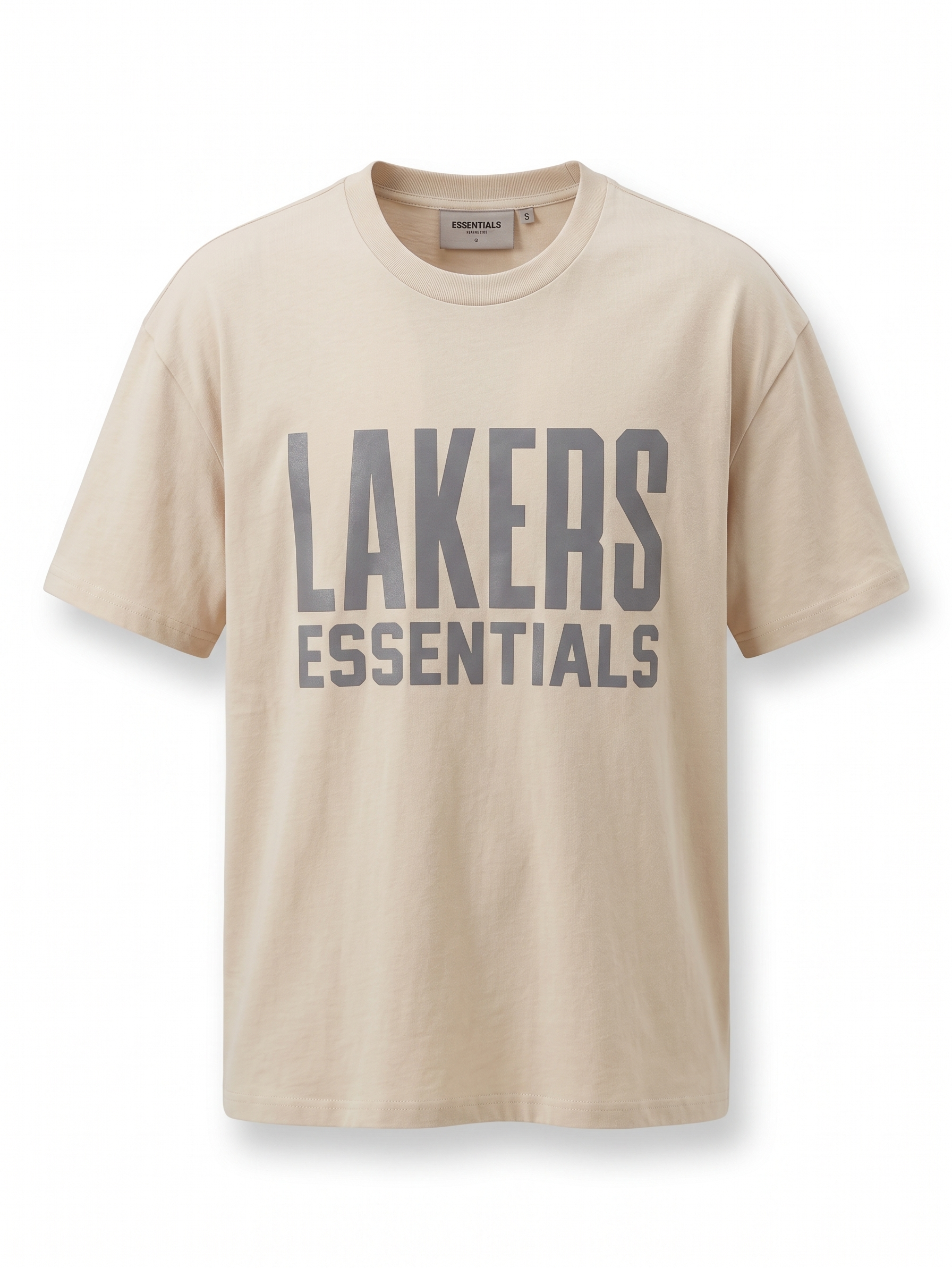 ESSENTIALS “LAKERS” Graphic T-Shirt – Beige