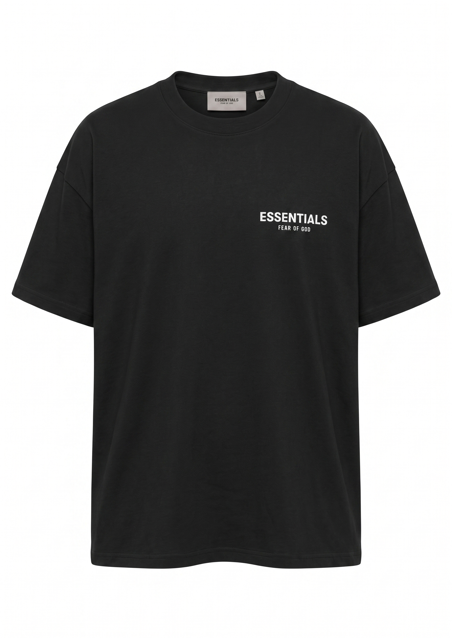 ESSENTIALS Logo T-Shirt – Black