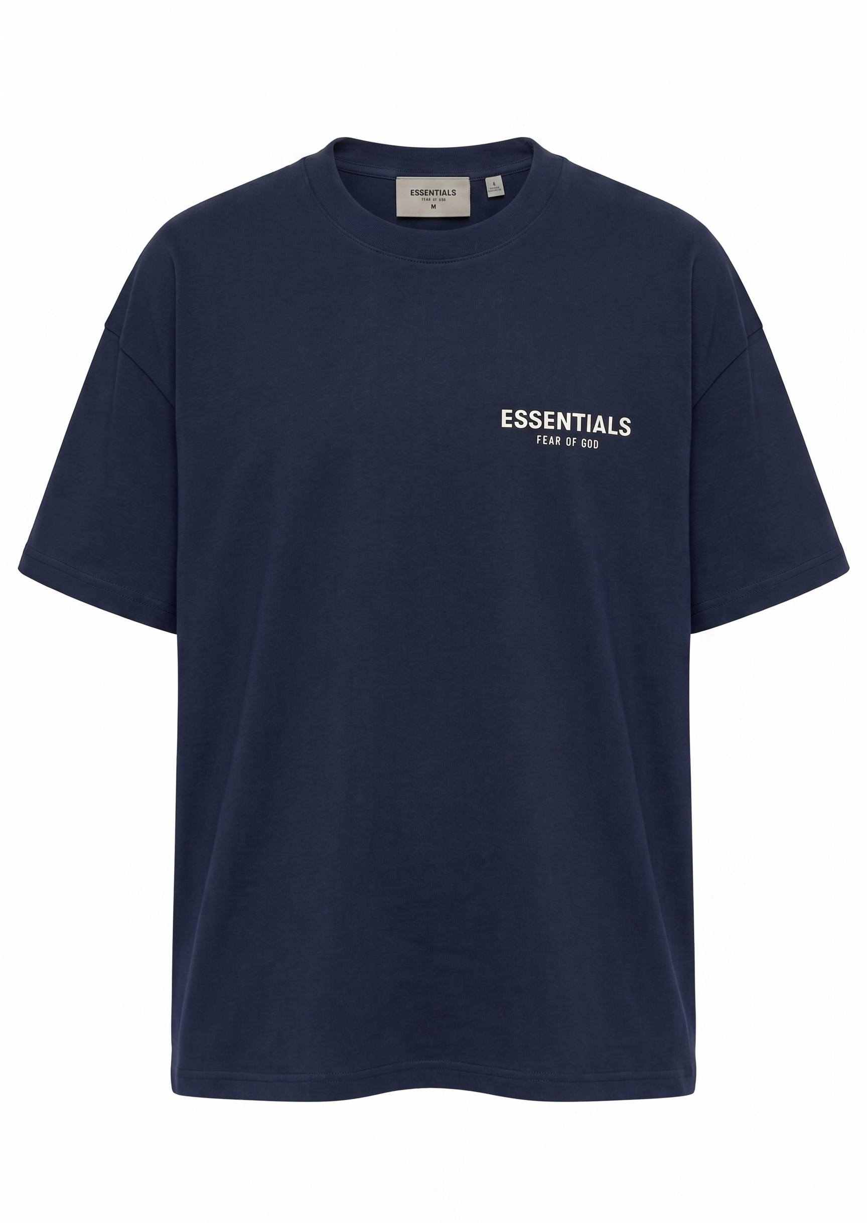 ESSENTIALS Logo T-Shirt – Navy Blue