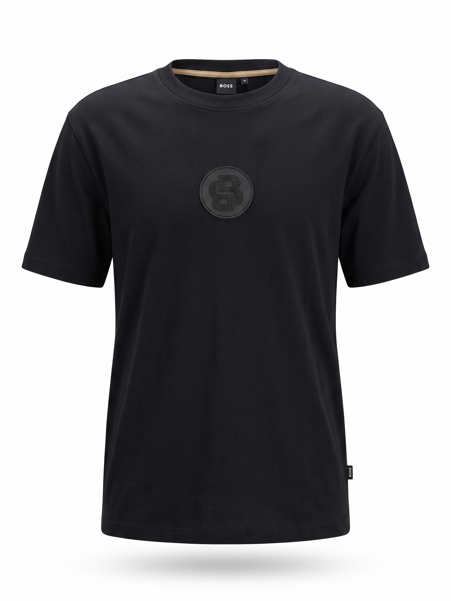 BOSS Tonal Logo Badge T-Shirt – Black