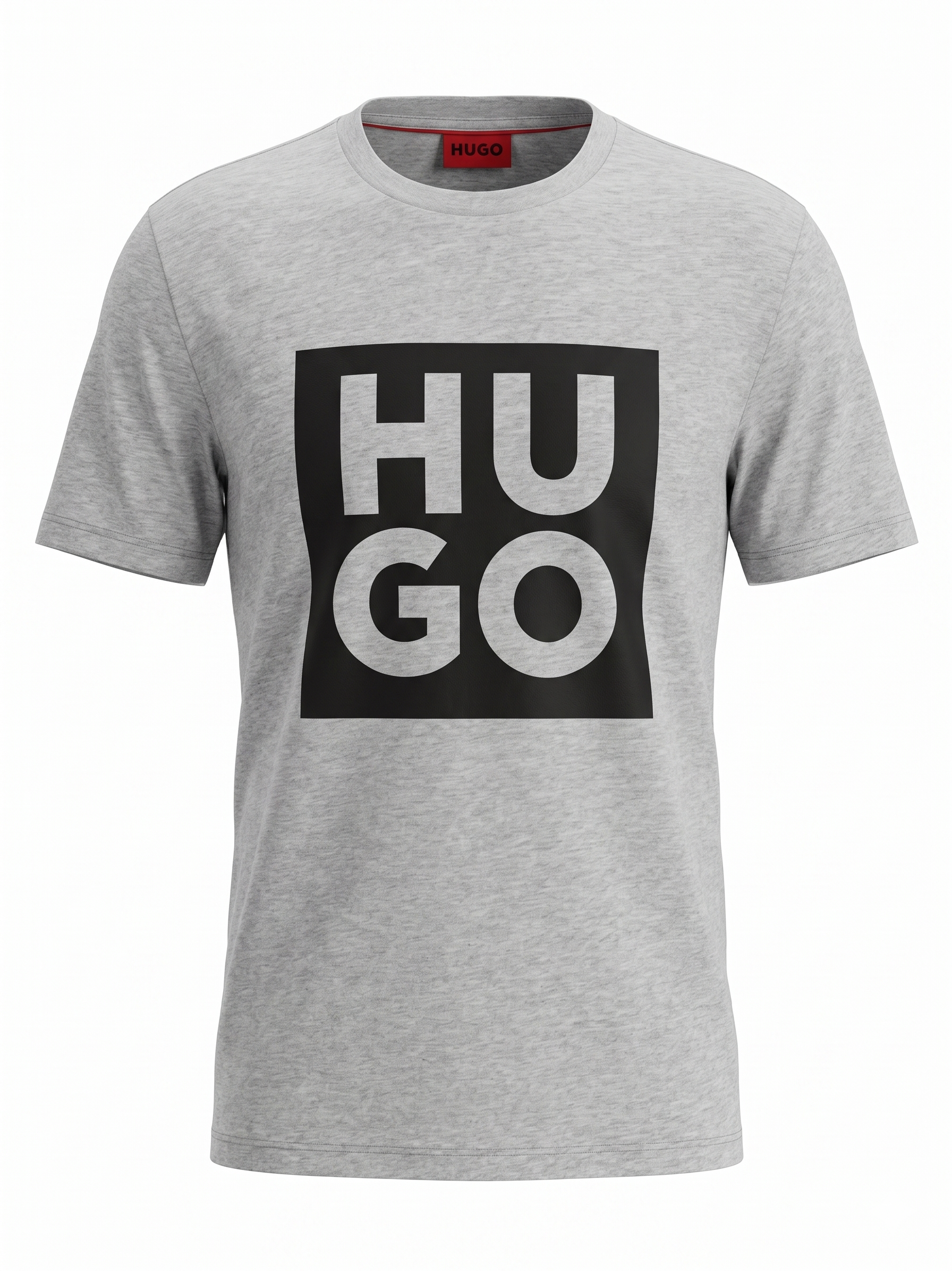 HUGO Bold Logo T-Shirt – Grey Melange