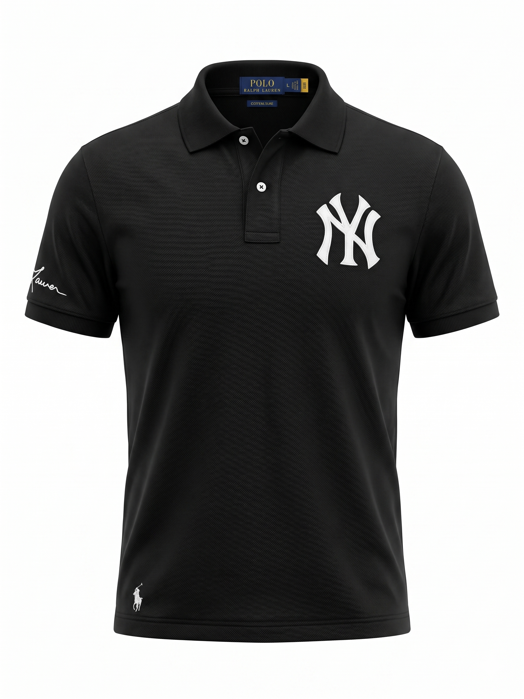 Polo Ralph Lauren NY Logo Polo Shirt – Black