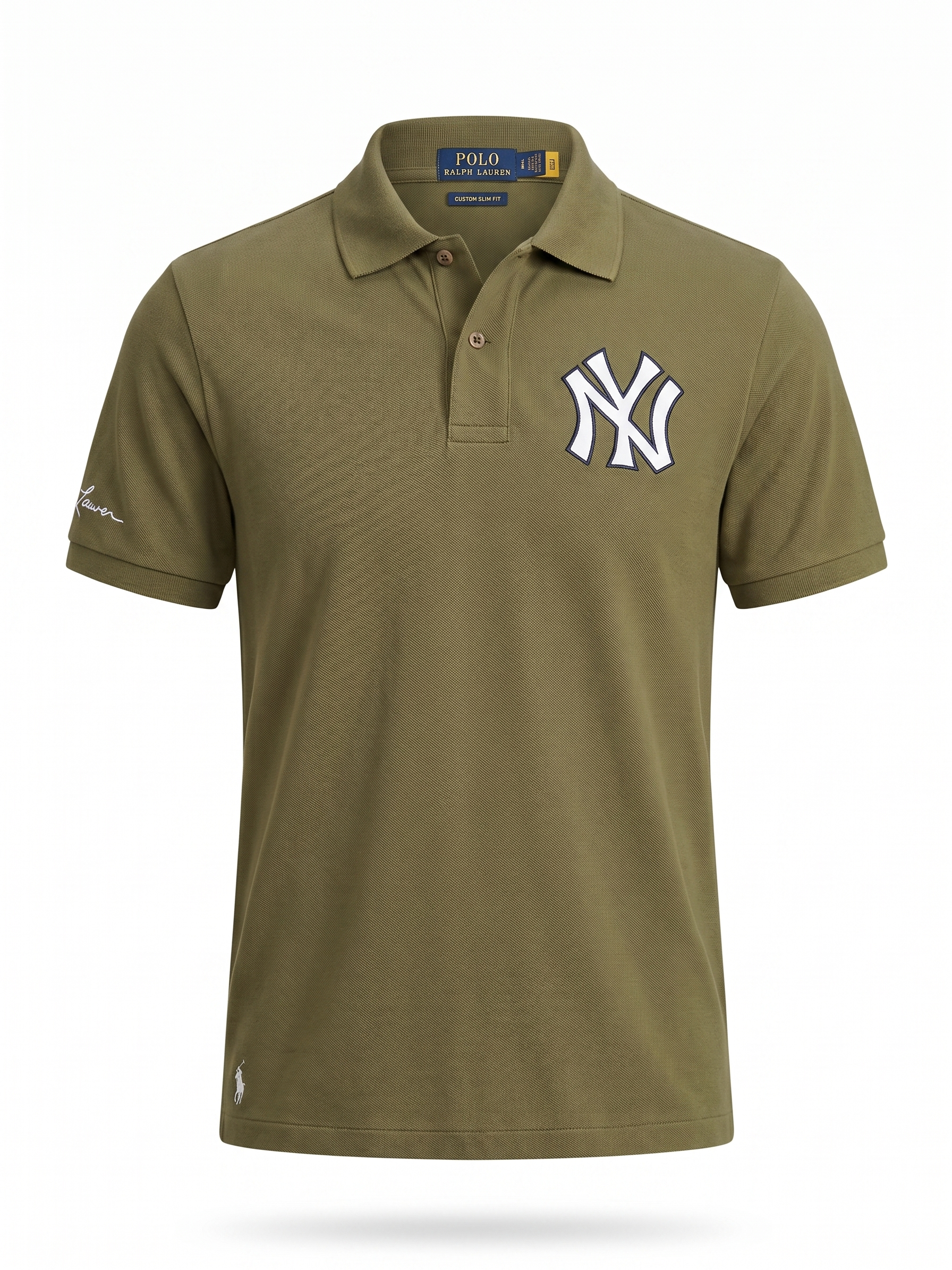 Polo Ralph Lauren NY Logo Polo Shirt – Olive Green