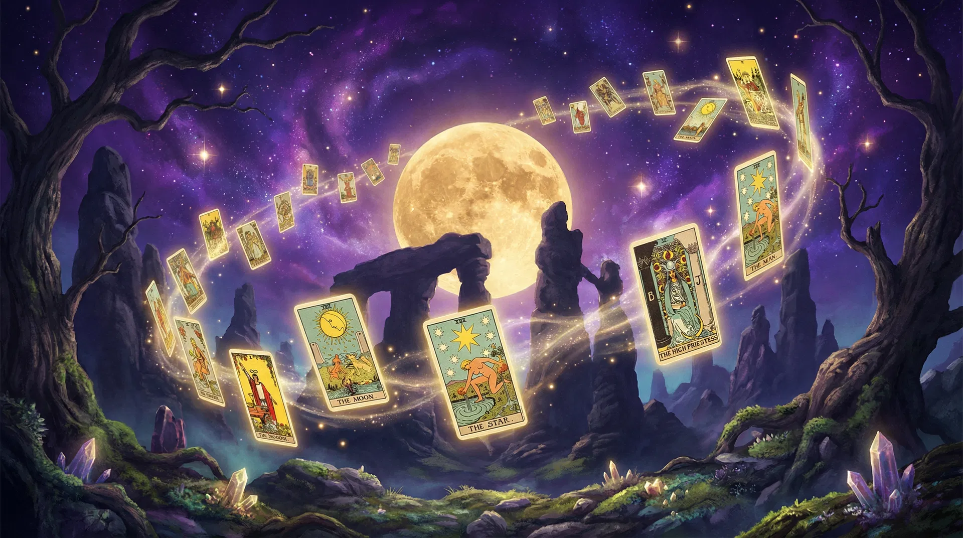 Tarot e a Lua: Como os Ciclos Lunares Influenciam Suas Tiragens