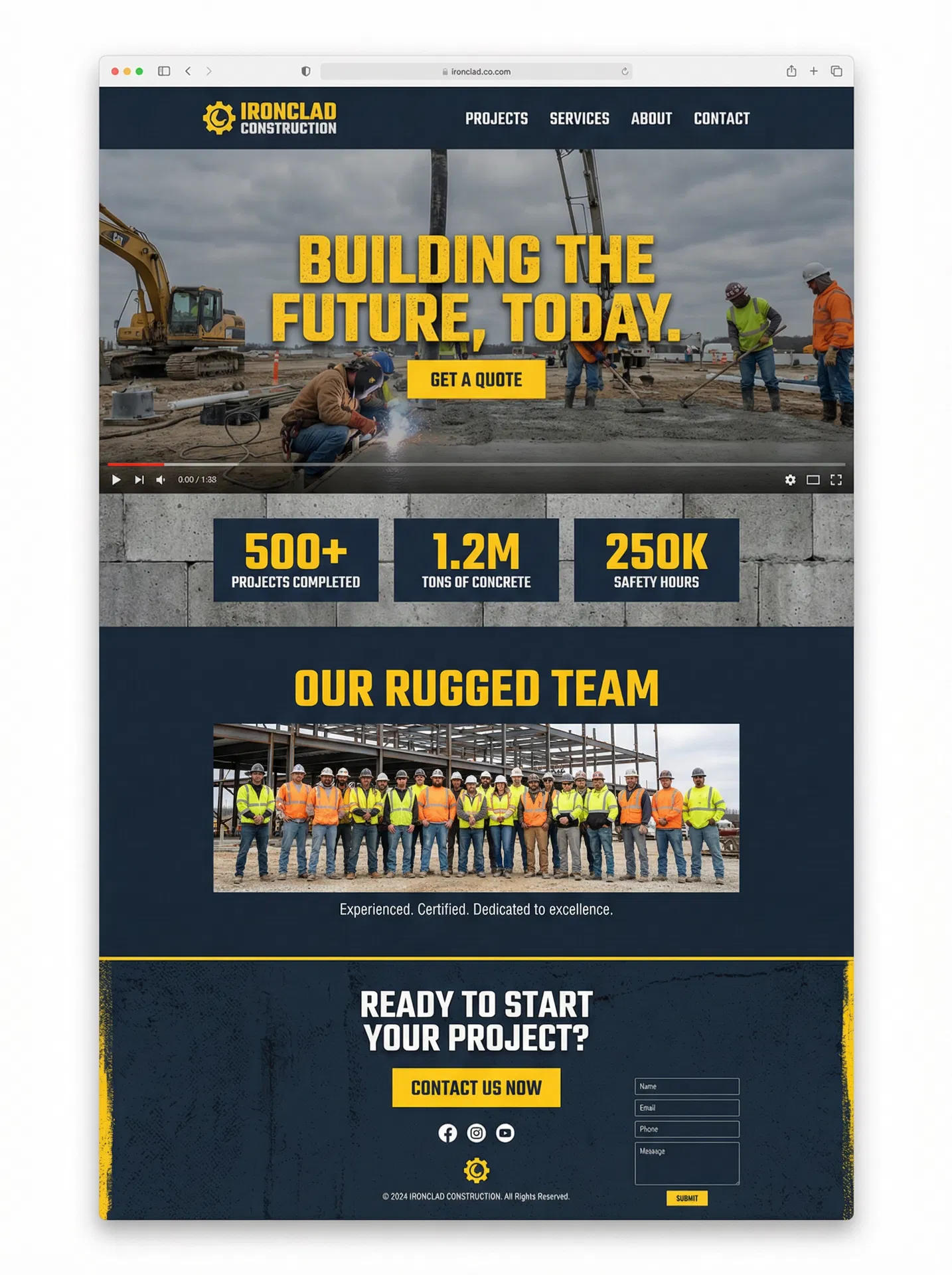 Bold Industrial template