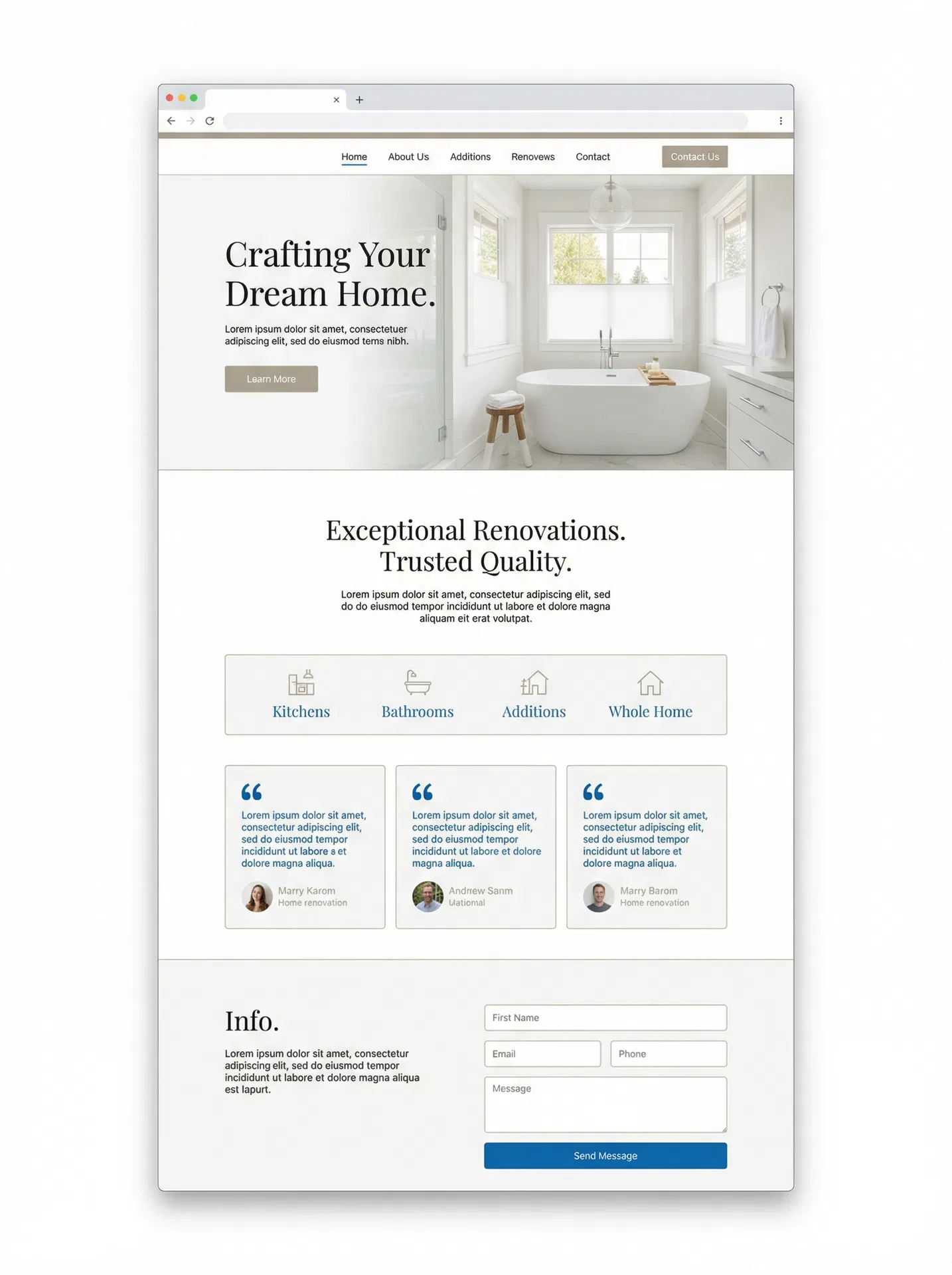 Clean White template