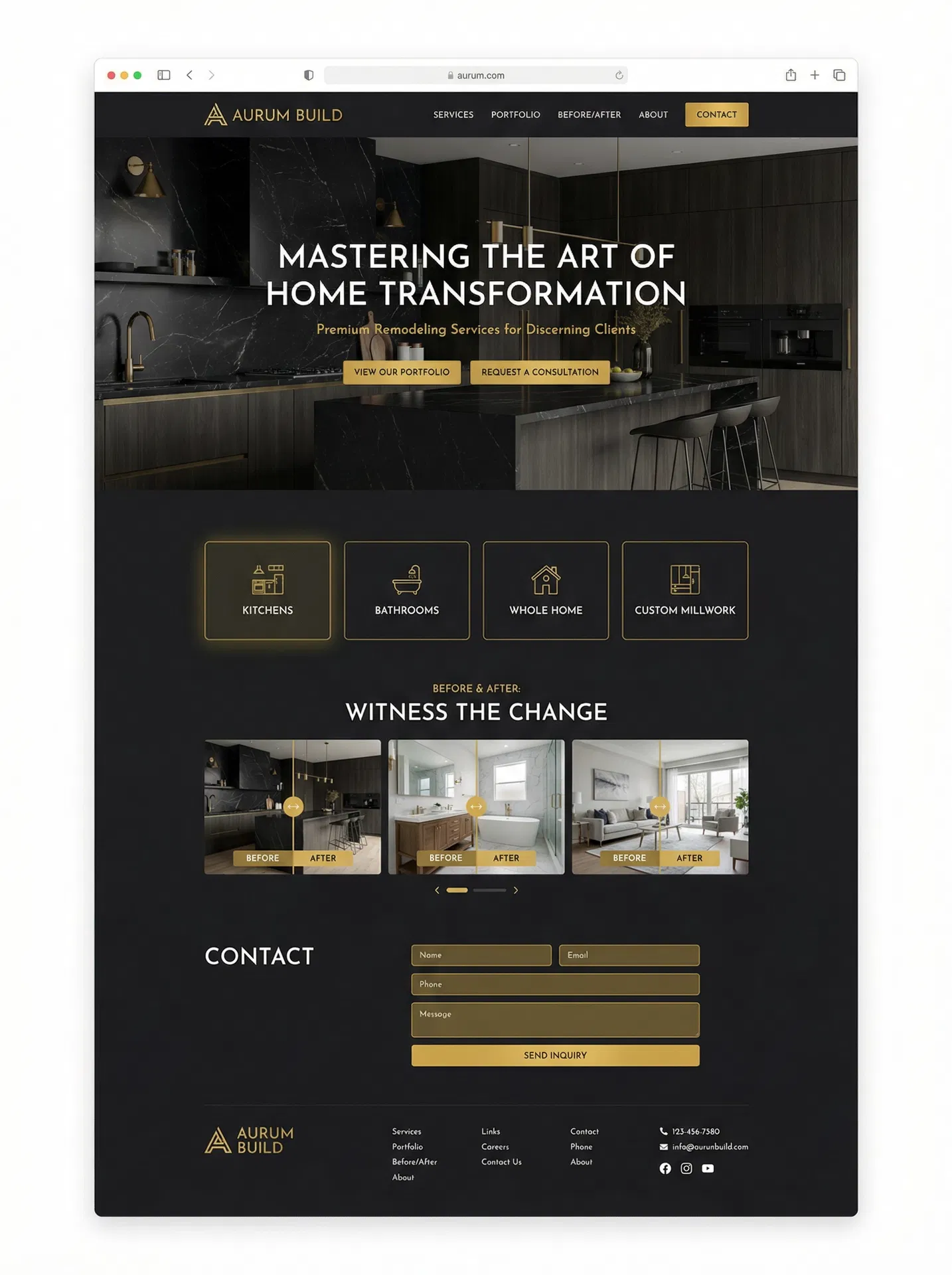 Modern Dark template