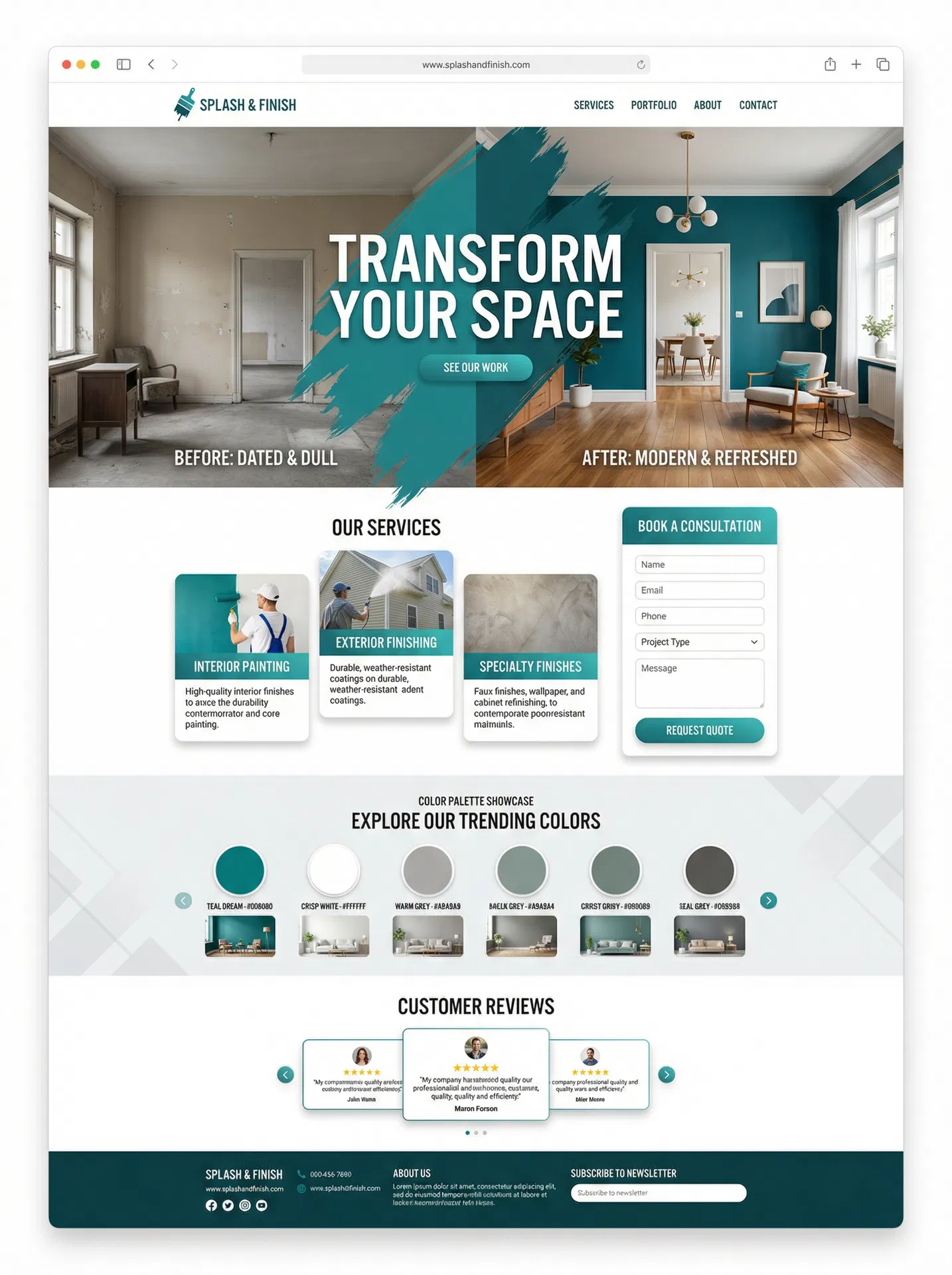 Modern Split template