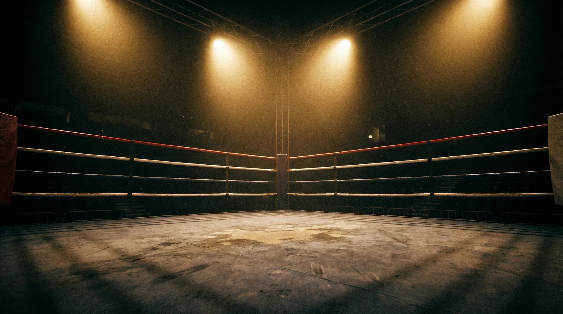 Empty boxing ring