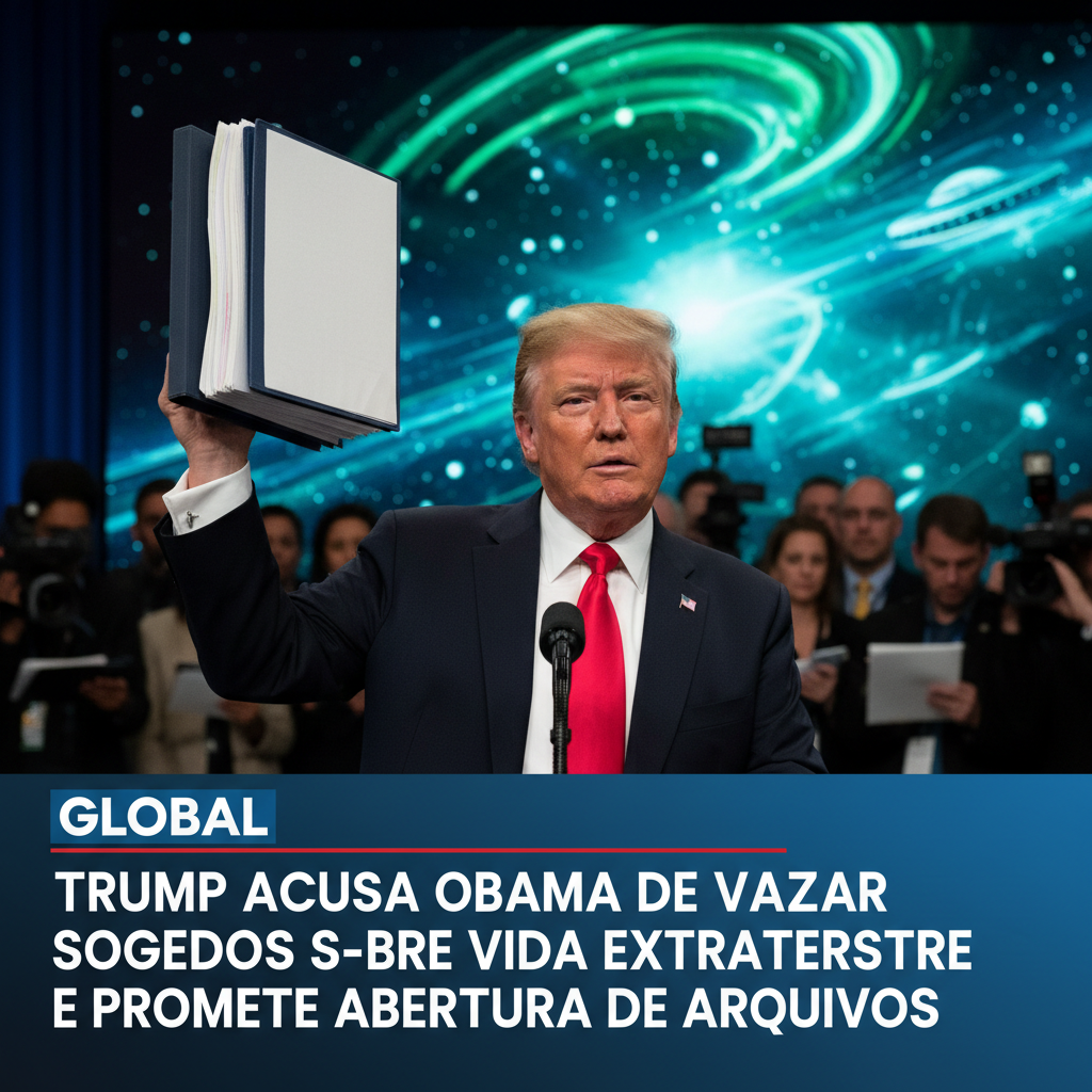 Trump acusa Obama de vazar segredos sobre vida extraterrestre e promete abertura de arquivos