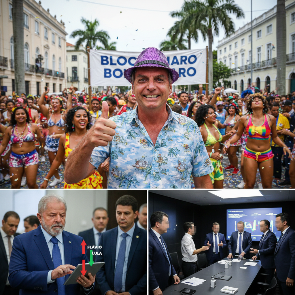 Ascensão de Flávio Bolsonaro em Pesquisas Durante o Carnaval Alerta Aliados de Lula