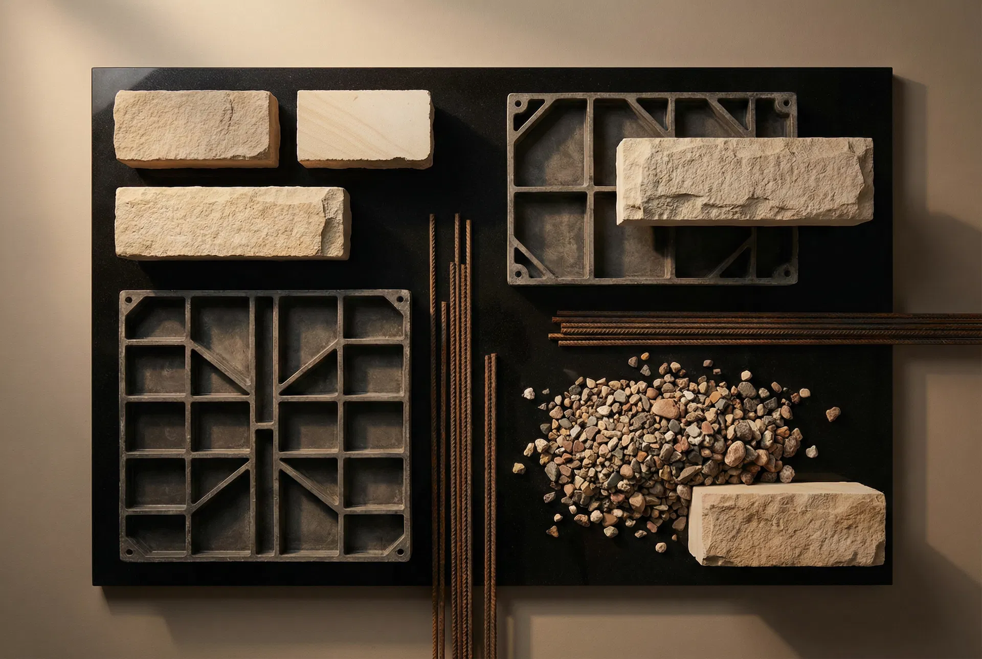 Premium retaining wall materials