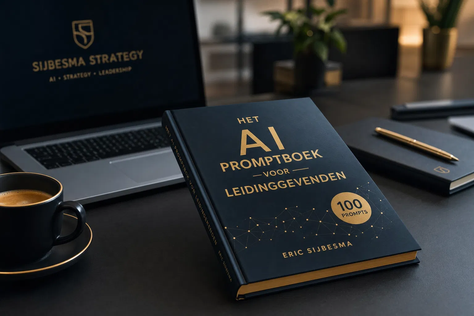 Het AI Promptboek voor Leidinggevenden op bureau