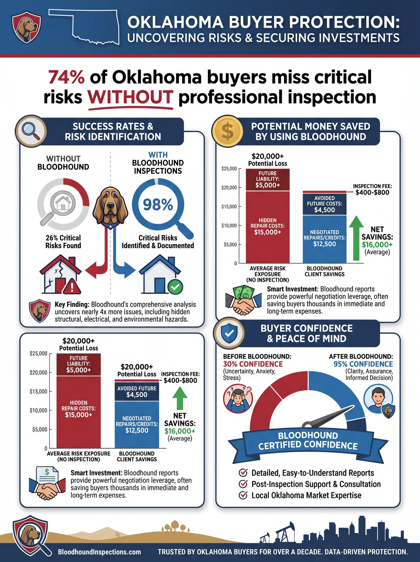 Oklahoma home inspection statistics and buyer protection data