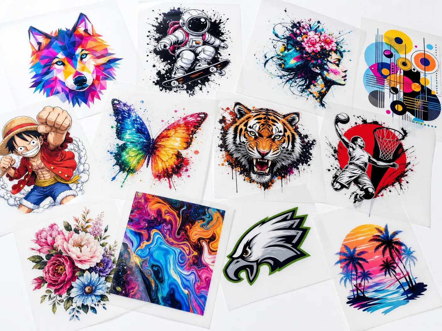 DTF print samples