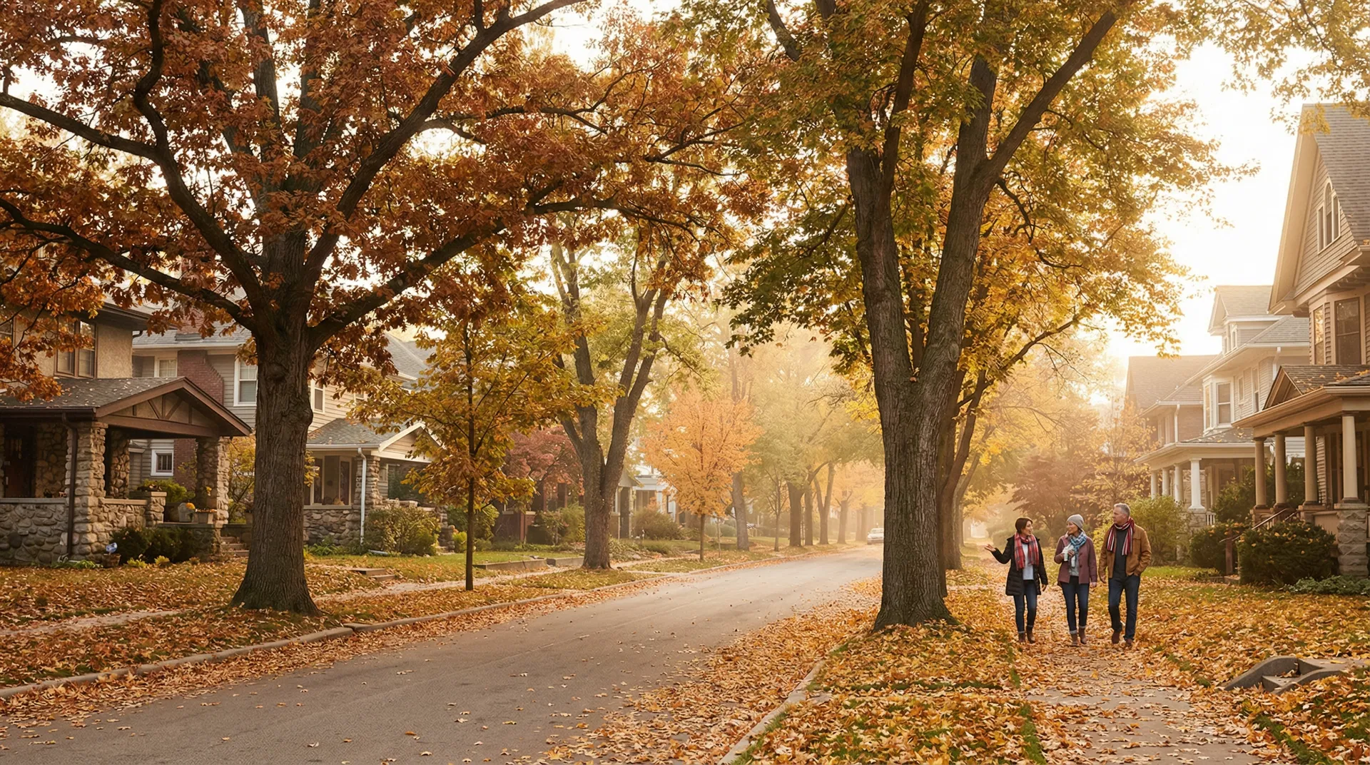 Beautiful neighborhood street